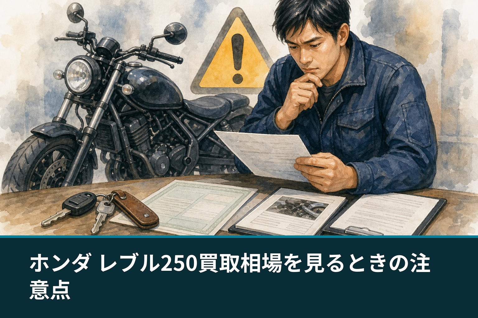 ホンダ レブル250買取相場を見るときの注意点