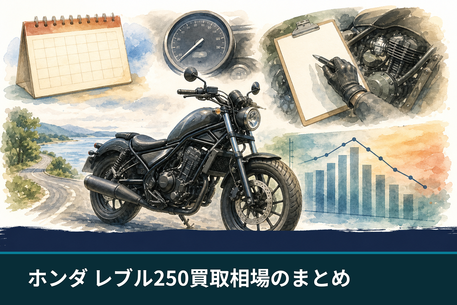ホンダ レブル250買取相場のまとめ