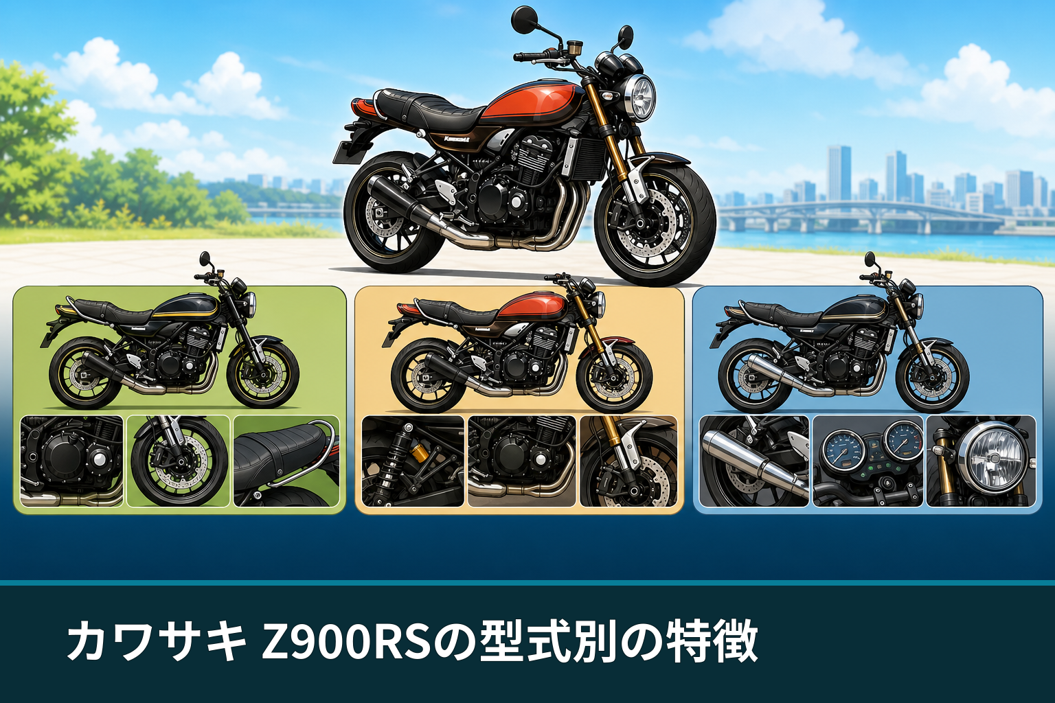 カワサキ Z900RSの型式別の特徴
