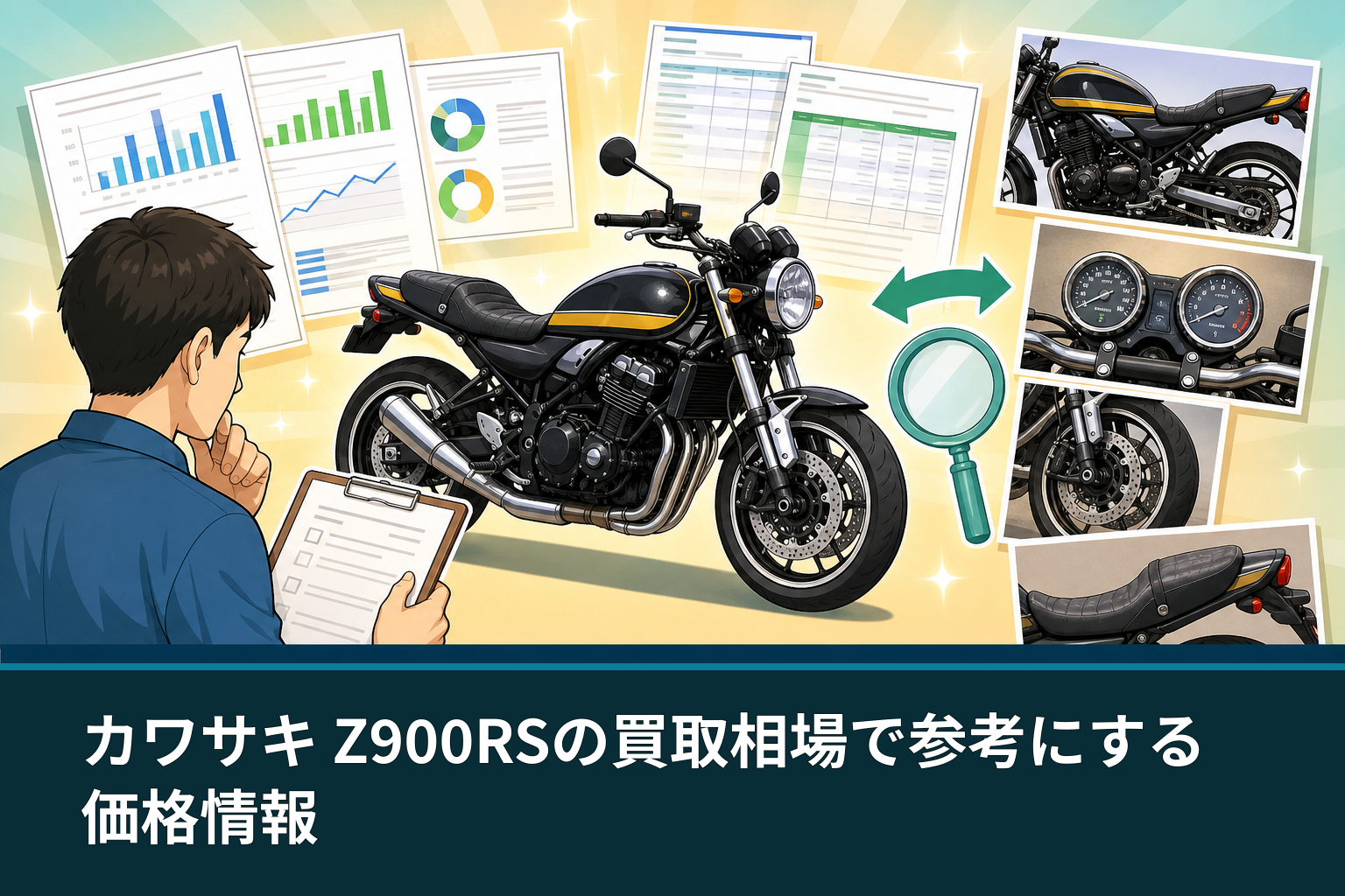カワサキ Z900RSの買取相場で参考にする価格情報