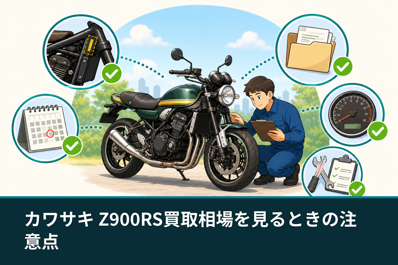 カワサキ Z900RS買取相場を見るときの注意点