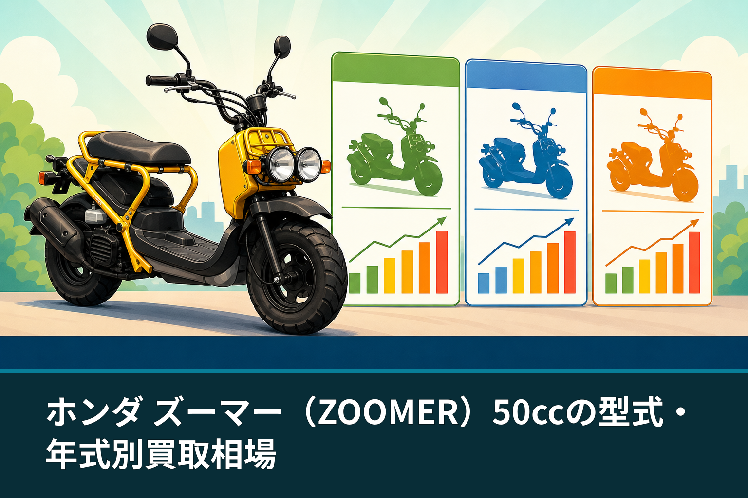 ホンダ ズーマー（ZOOMER）50ccの型式・年式別買取相場