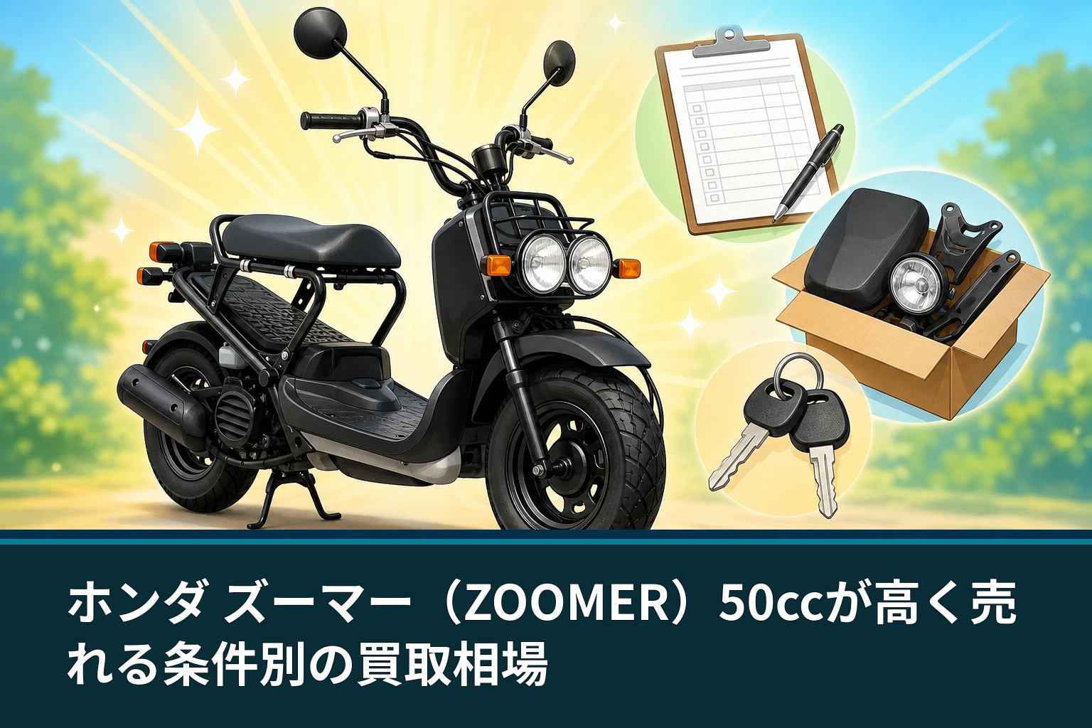 ホンダ ズーマー（ZOOMER）50ccが高く売れる条件別の買取相場