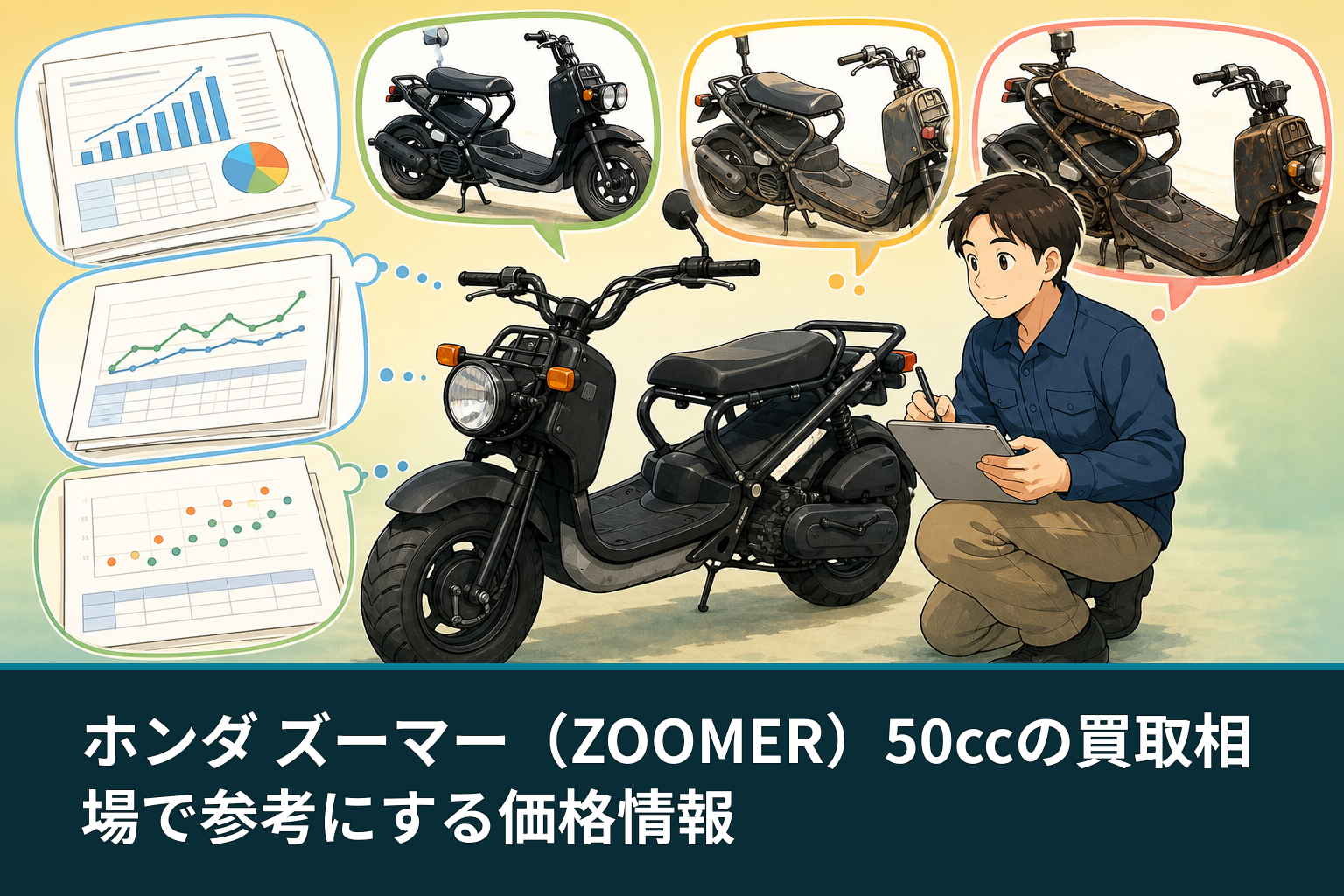 ホンダ ズーマー（ZOOMER）50ccの買取相場で参考にする価格情報