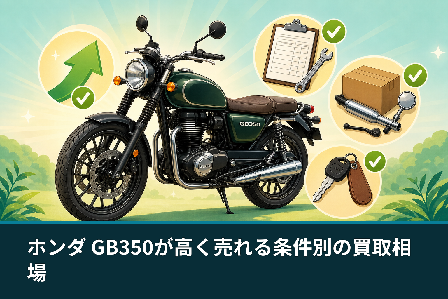ホンダ GB350が高く売れる条件別の買取相場