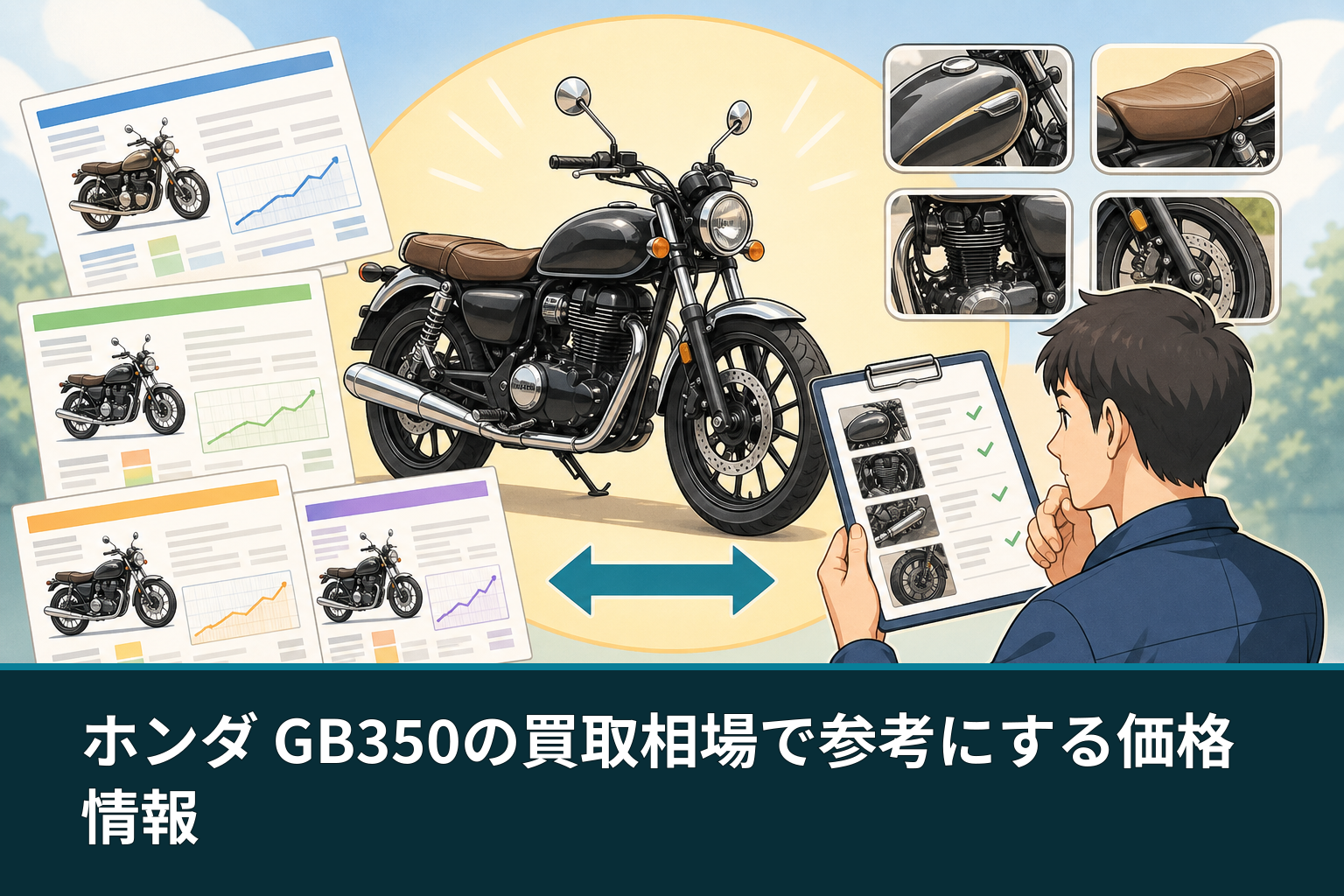 ホンダ GB350の買取相場で参考にする価格情報