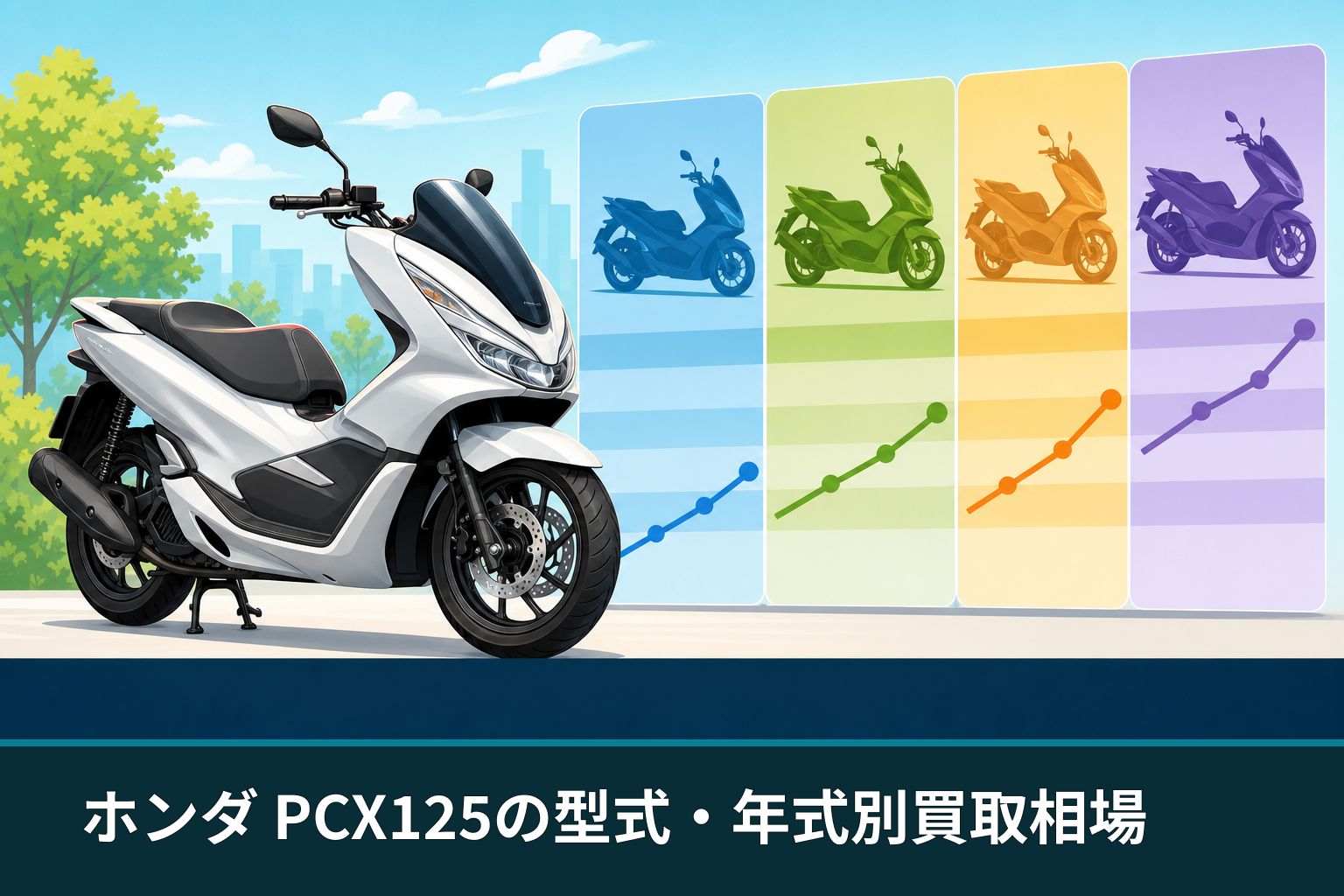 ホンダ PCX125の型式・年式別買取相場