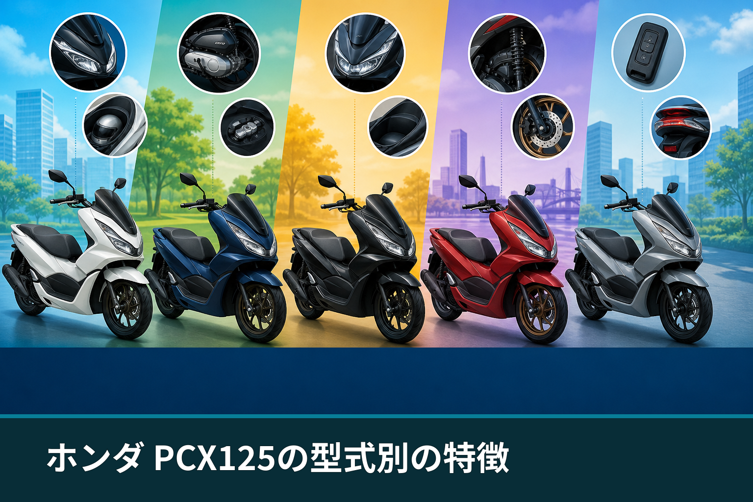 ホンダ PCX125の型式別の特徴