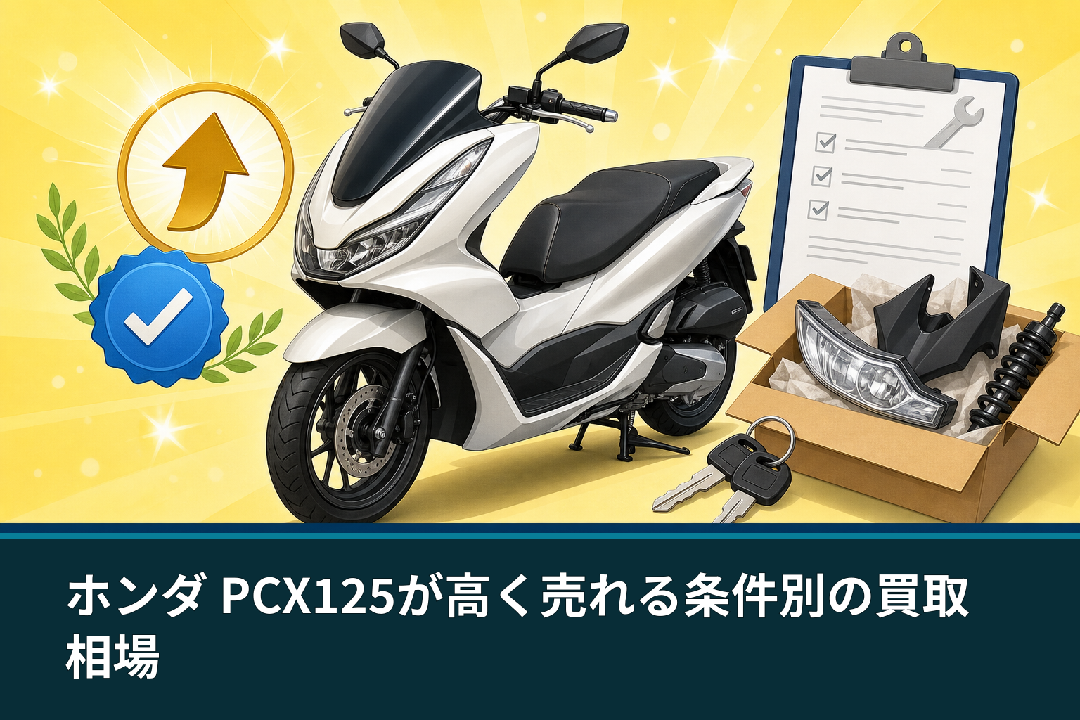 ホンダ PCX125が高く売れる条件別の買取相場
