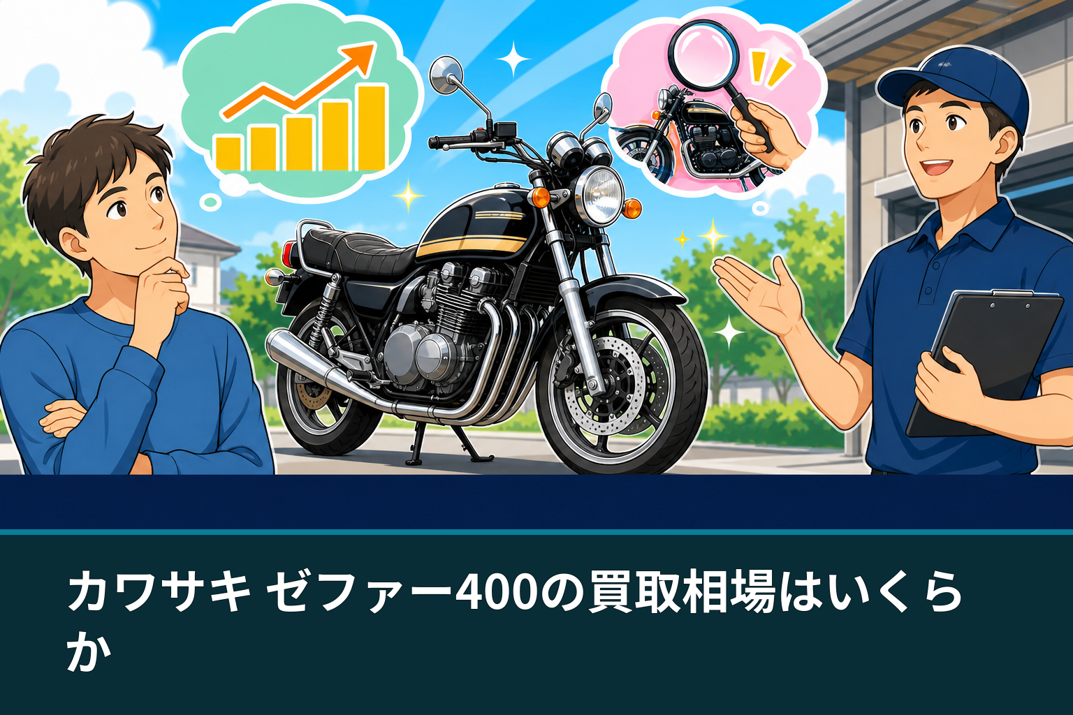 カワサキ ゼファー400の買取相場はいくらか