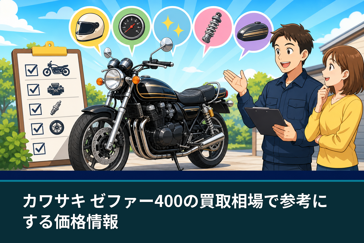 カワサキ ゼファー400の買取相場で参考にする価格情報