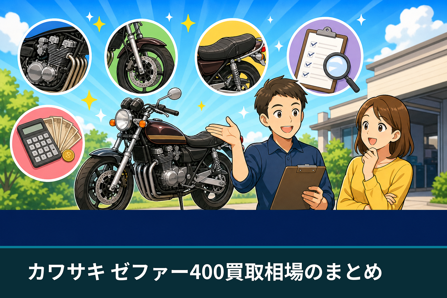 カワサキ ゼファー400買取相場のまとめ