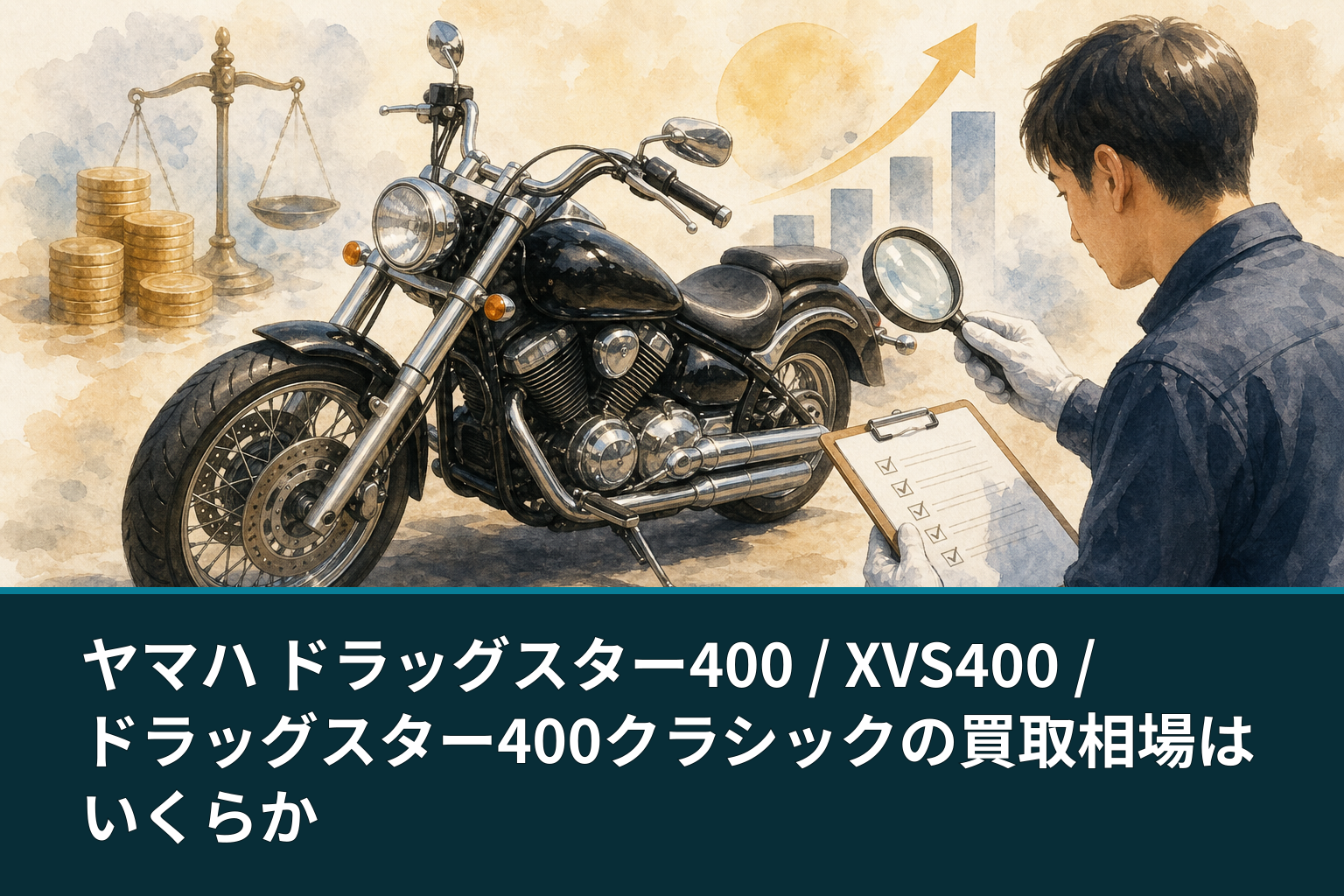 ヤマハ ドラッグスター400 / XVS400 / ドラッグスター400クラシックの買取相場はいくらか