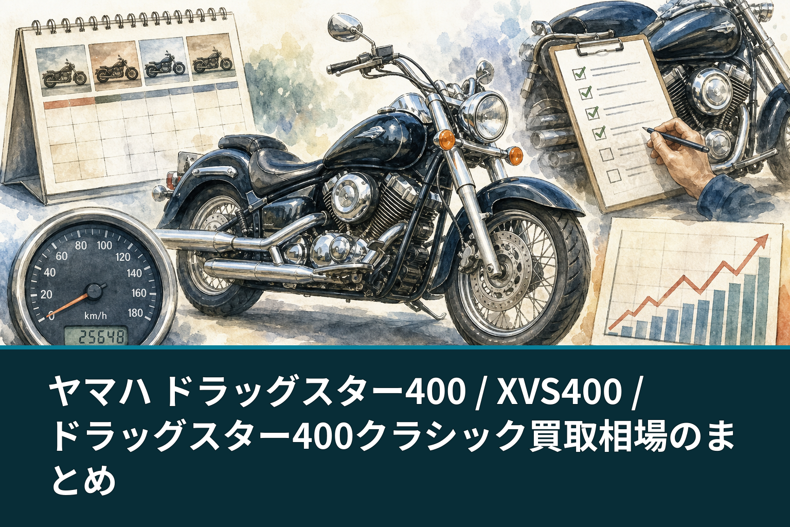ヤマハ ドラッグスター400 / XVS400 / ドラッグスター400クラシック買取相場のまとめ