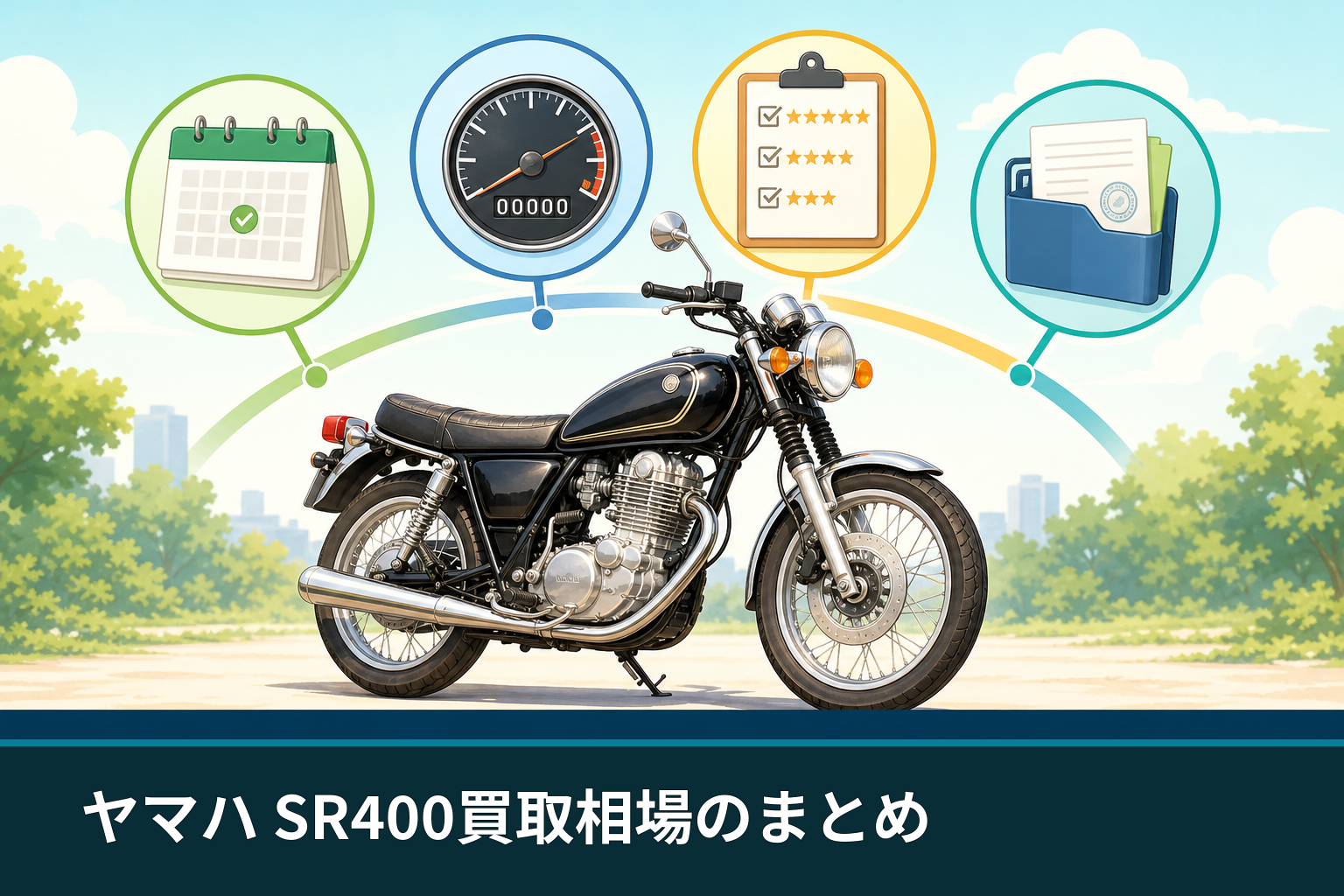 ヤマハ SR400買取相場のまとめ