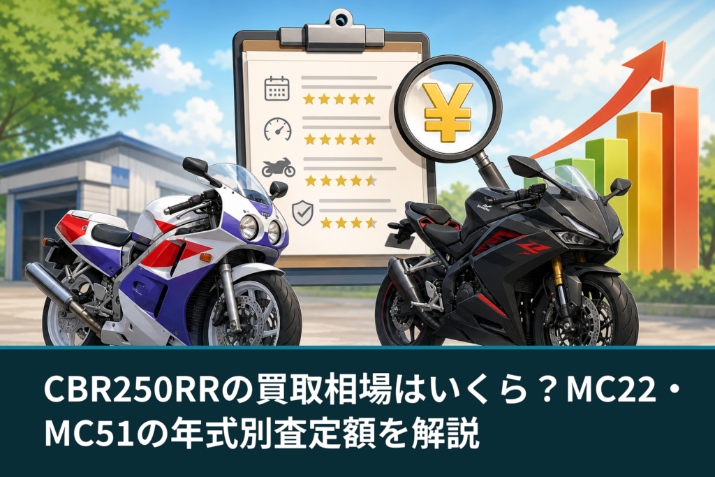 CBR250RRの買取相場はいくら？MC22・MC51の年式別査定額を解説
