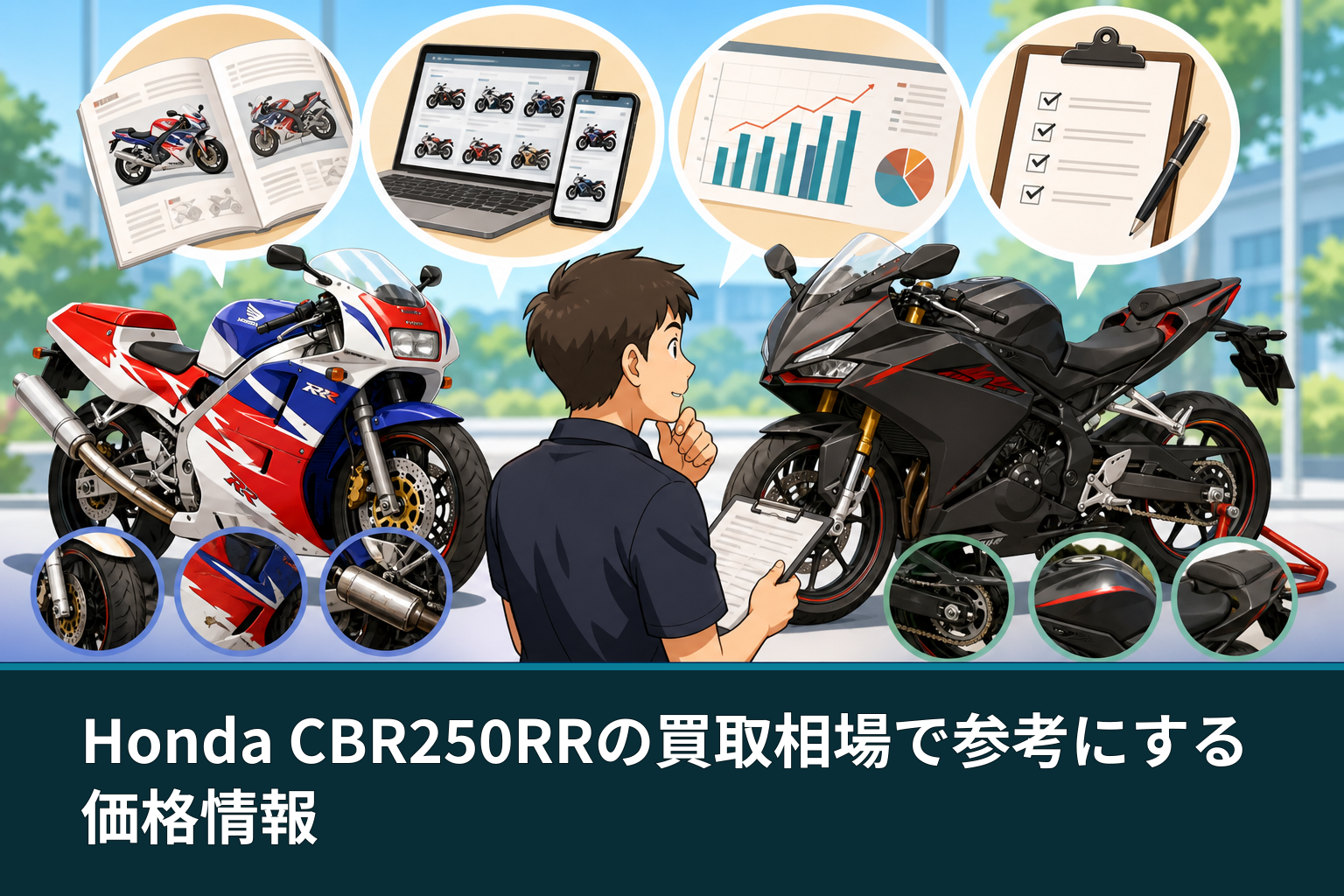 Honda CBR250RRの買取相場で参考にする価格情報