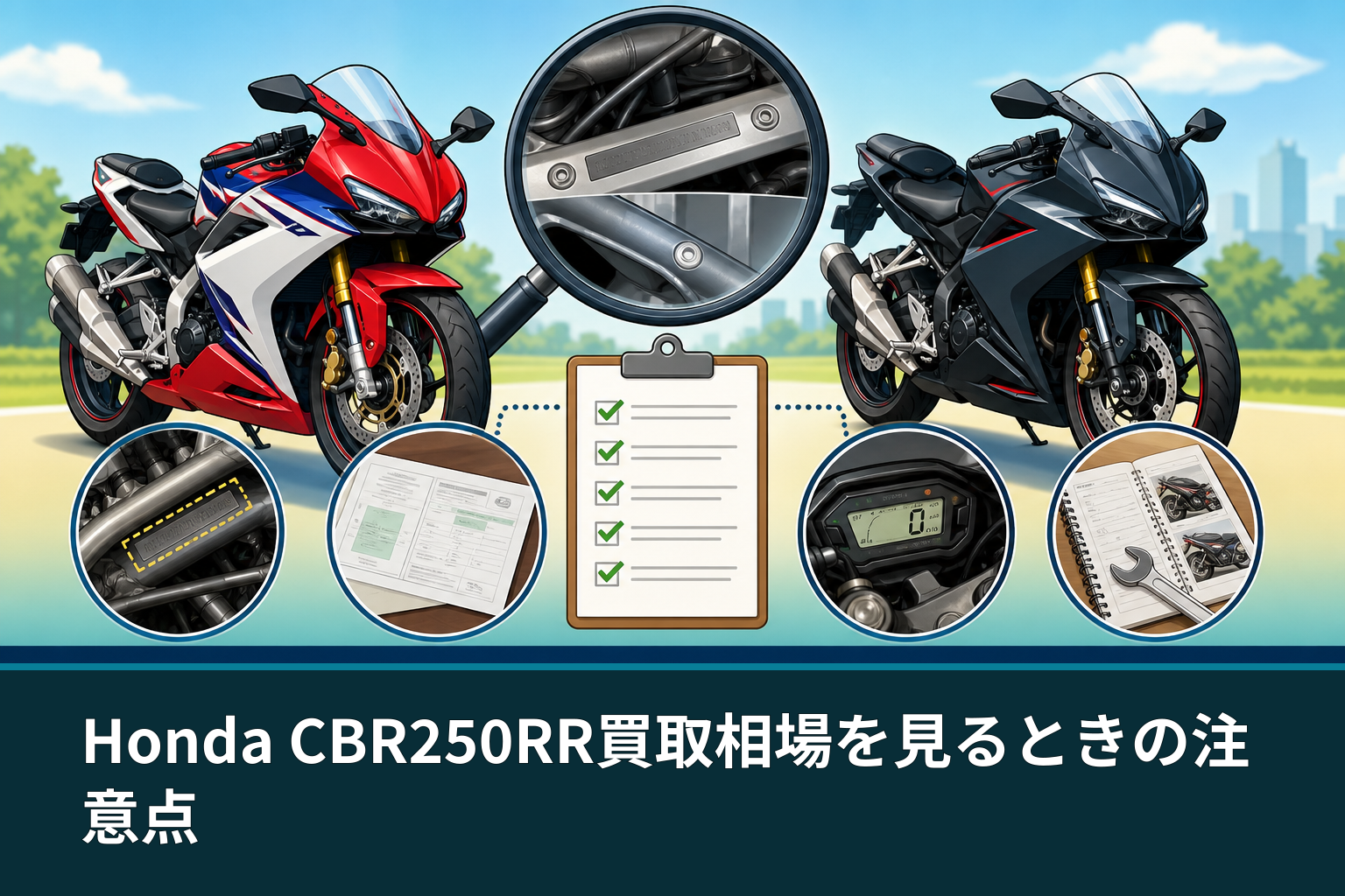 Honda CBR250RR買取相場を見るときの注意点
