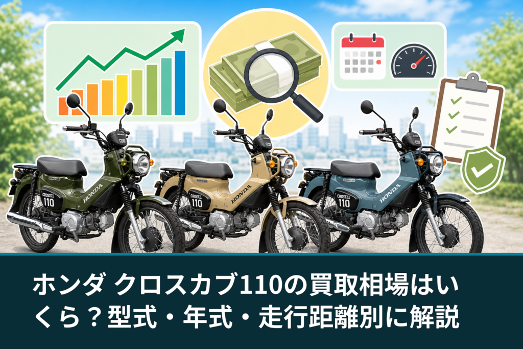 ホンダ クロスカブ110の買取相場はいくら？型式・年式・走行距離別に解説