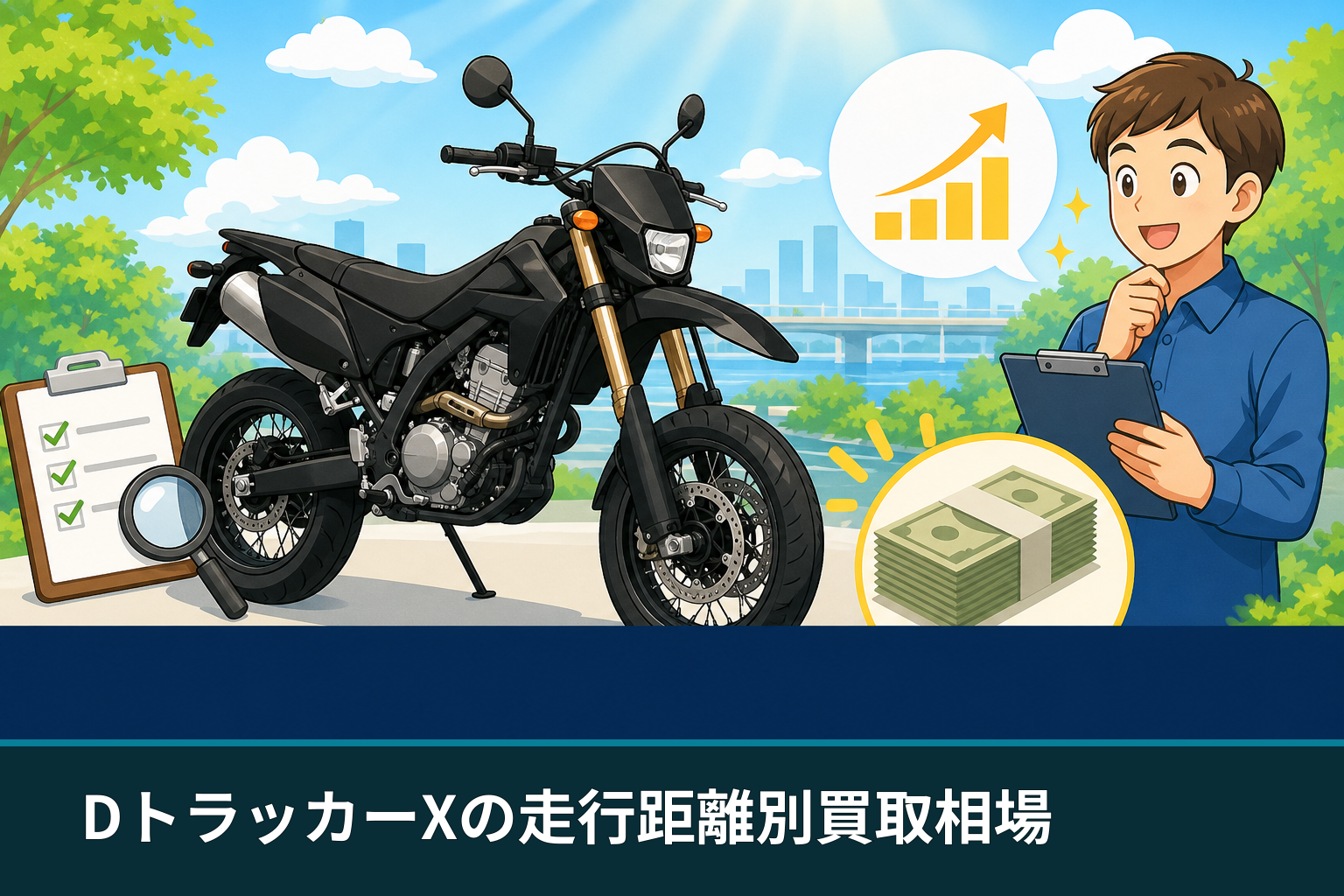 DトラッカーXの走行距離別買取相場