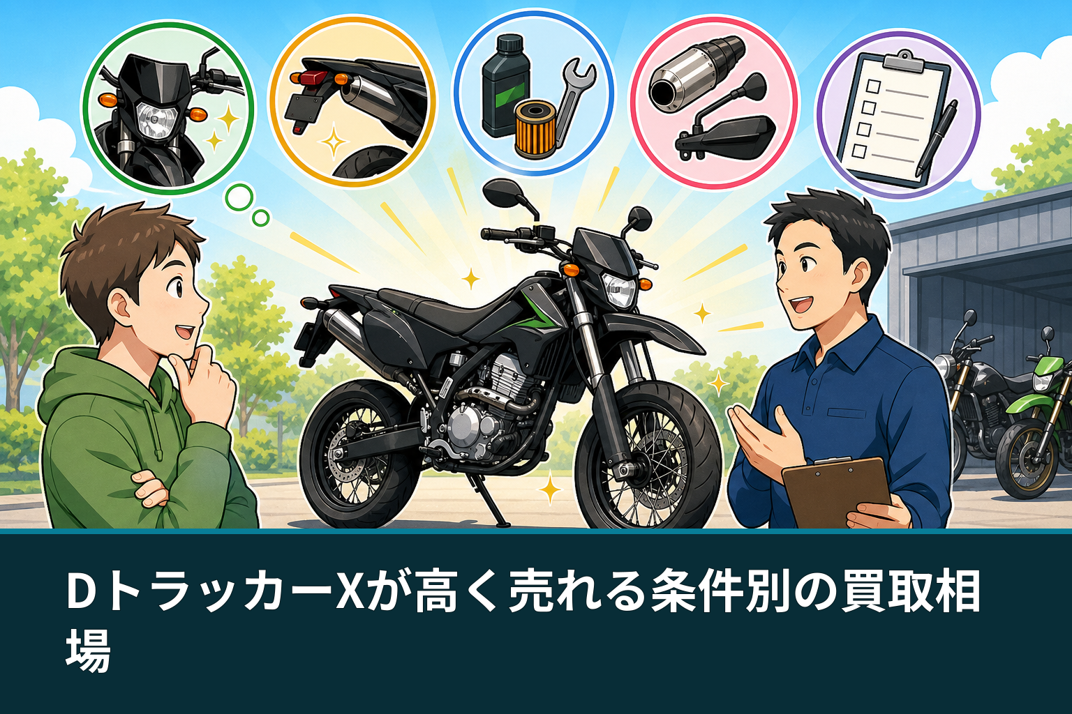 DトラッカーXが高く売れる条件別の買取相場