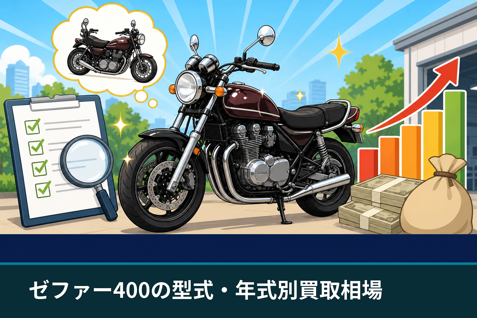 ゼファー400の型式・年式別買取相場