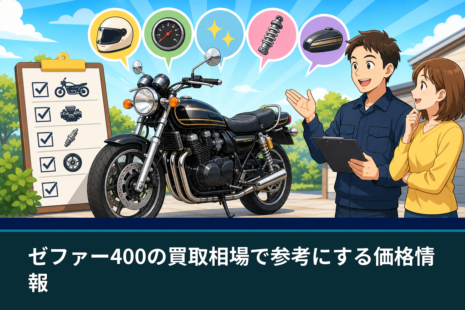 ゼファー400の買取相場で参考にする価格情報