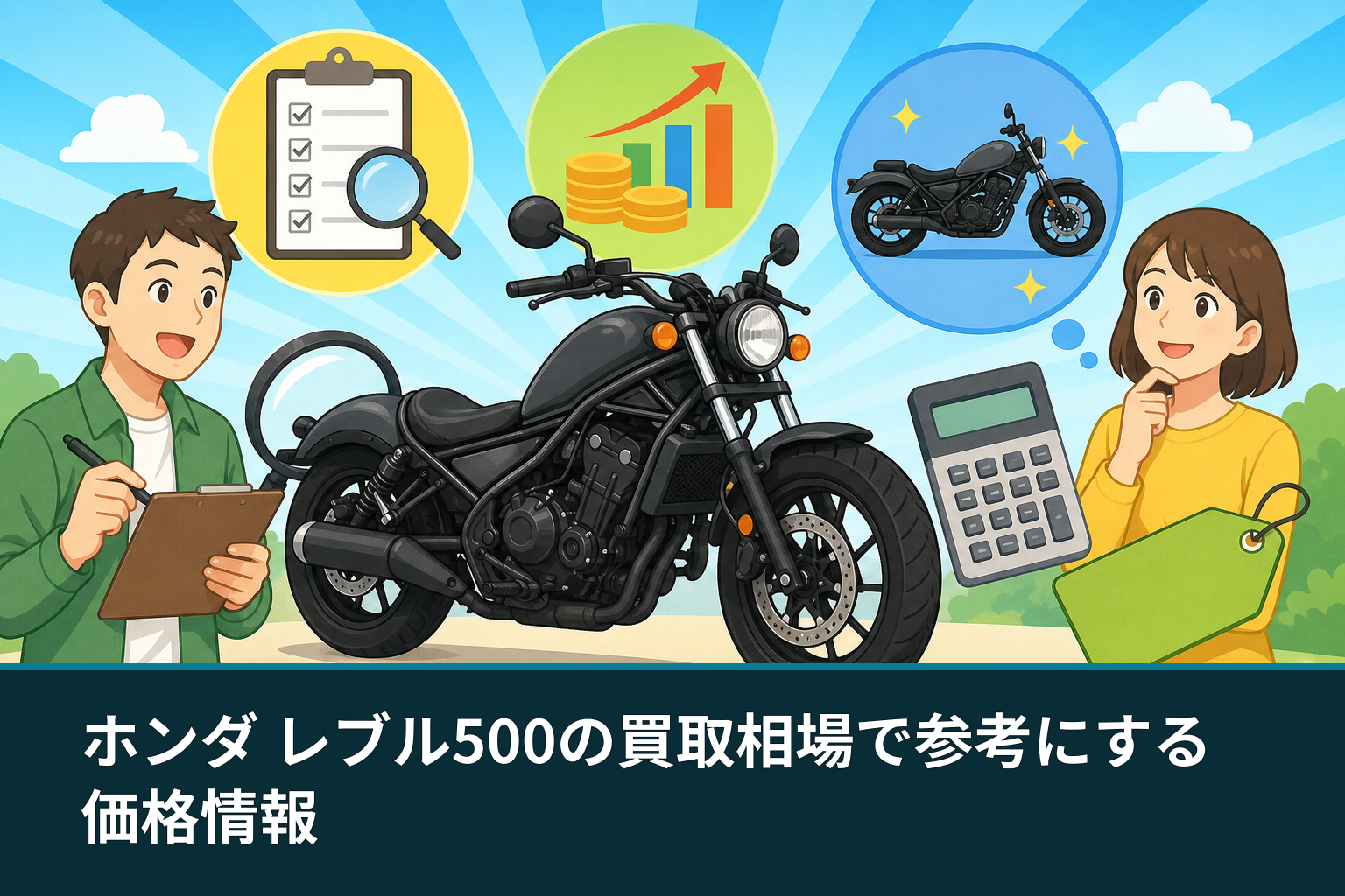 ホンダ レブル500の買取相場で参考にする価格情報