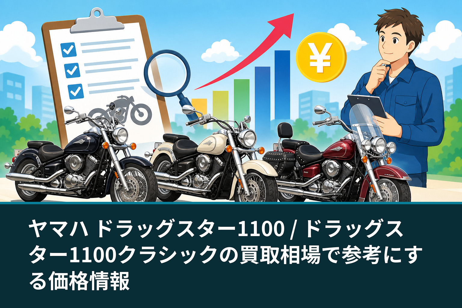 ヤマハ ドラッグスター1100 / ドラッグスター1100クラシックの買取相場で参考にする価格情報