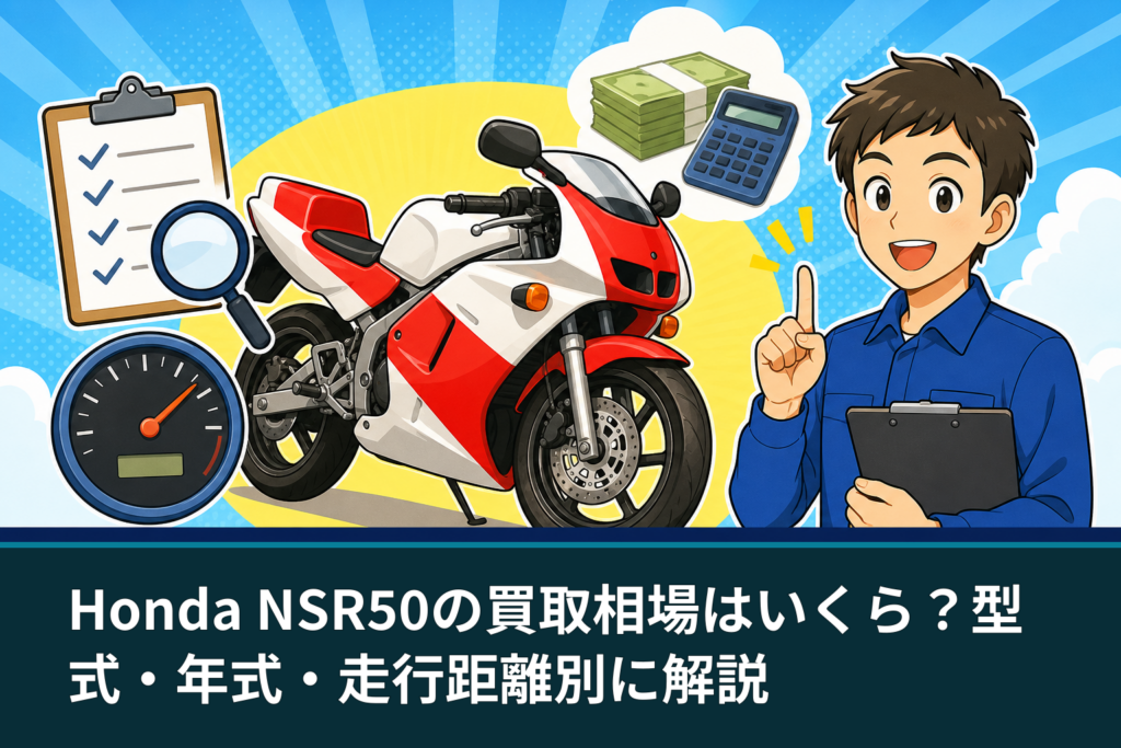 Honda NSR50の買取相場はいくら？型式・年式・走行距離別に解説