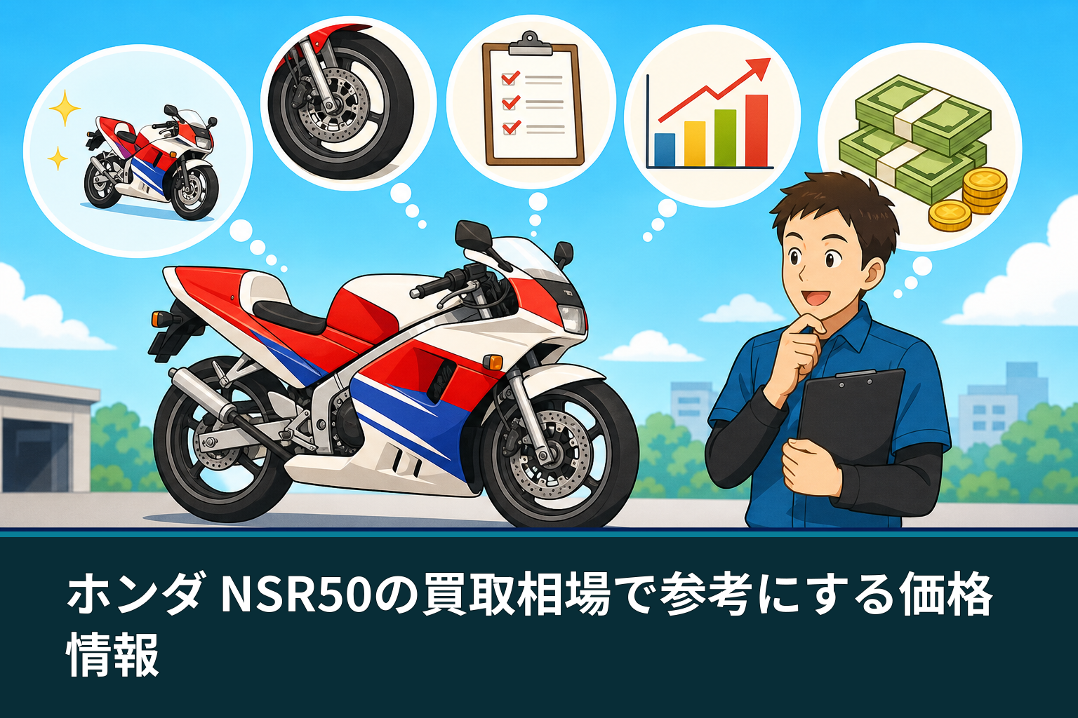 ホンダ NSR50の買取相場で参考にする価格情報