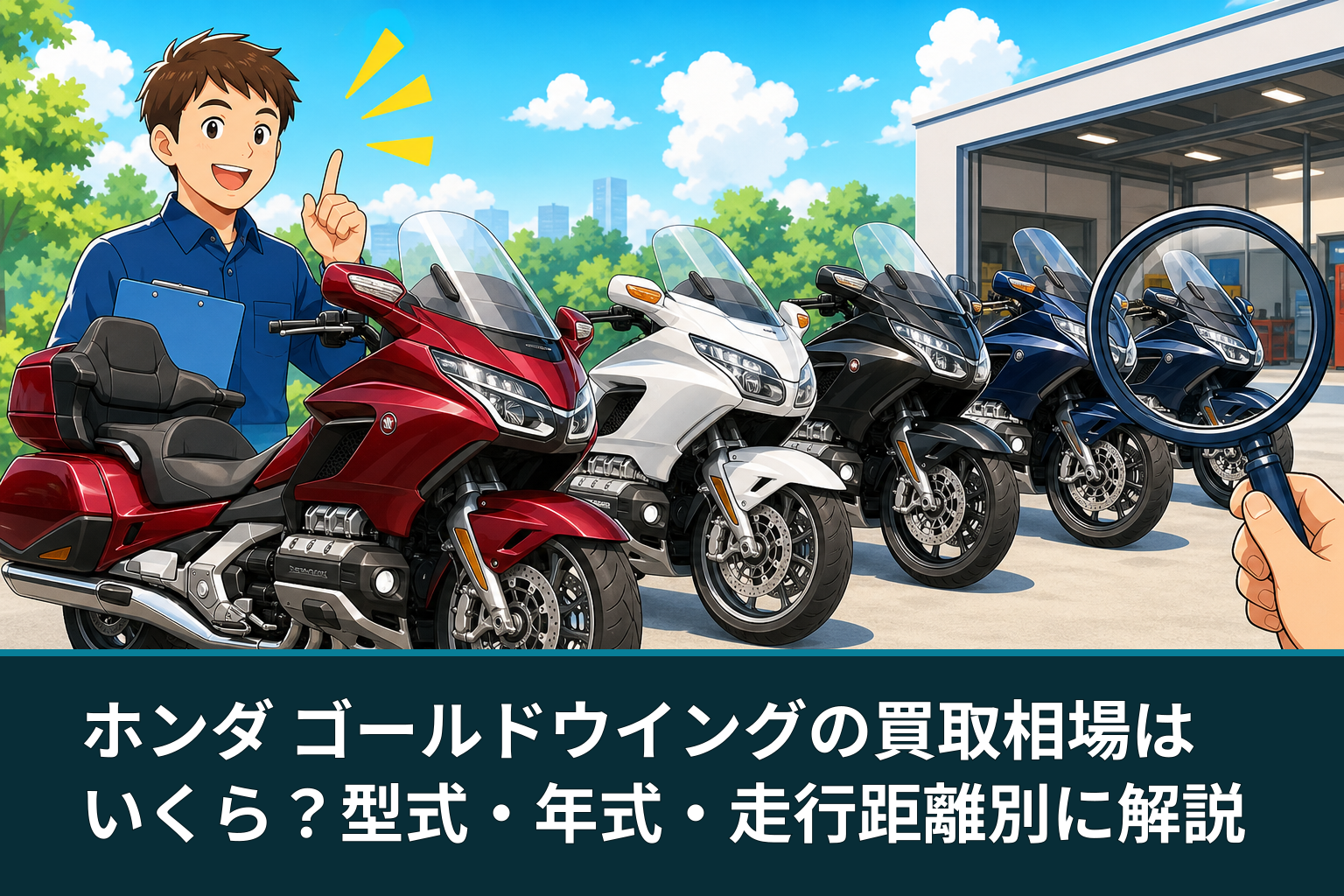 ホンダ ゴールドウイングの買取相場はいくら?型式・年式・走行距離別に解説