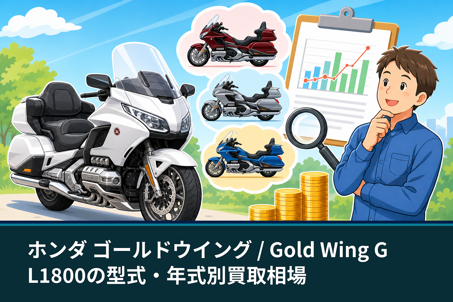 ホンダ ゴールドウイング / Gold Wing GL1800の型式・年式別買取相場