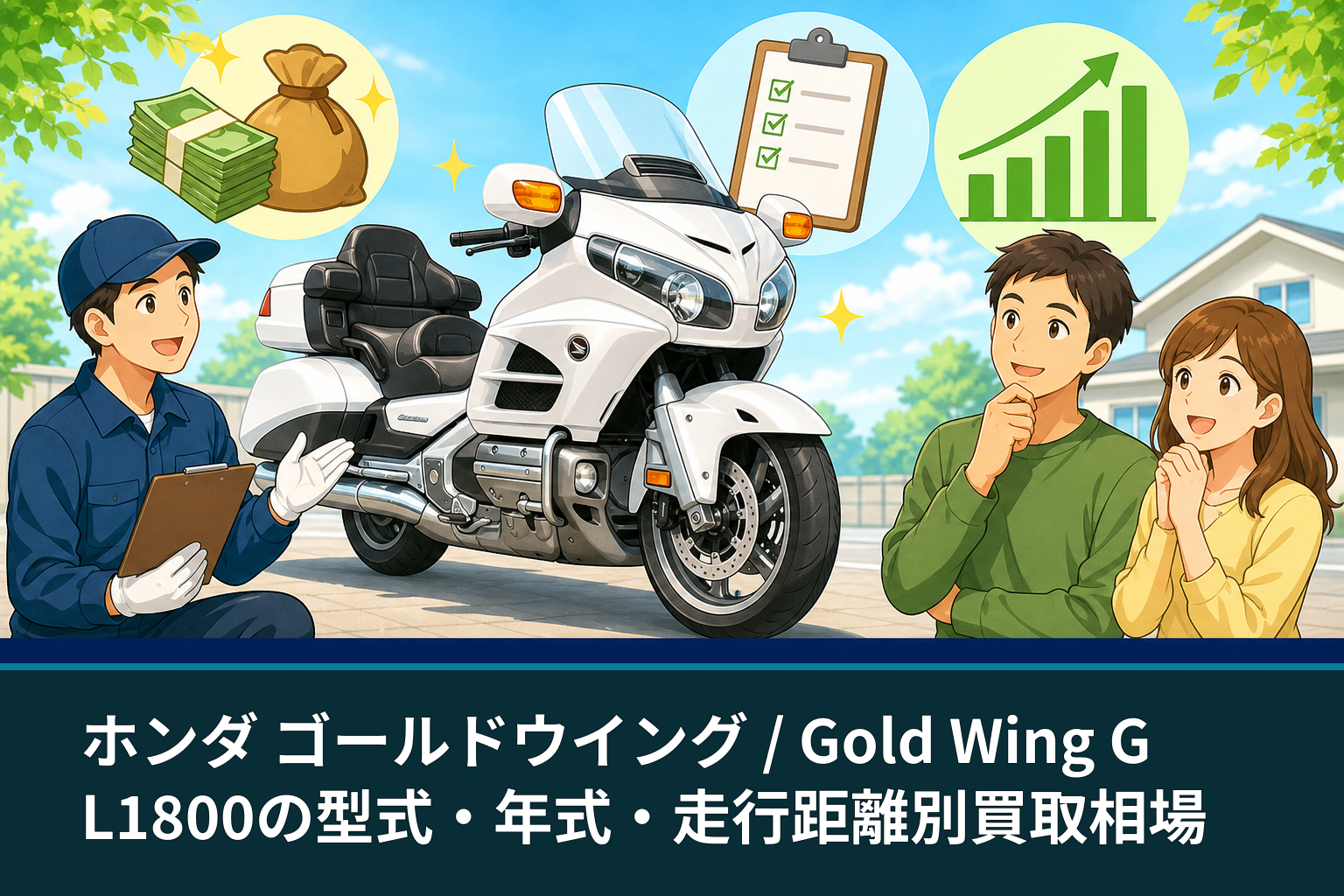 ホンダ ゴールドウイング / Gold Wing GL1800の型式・年式・走行距離別買取相場