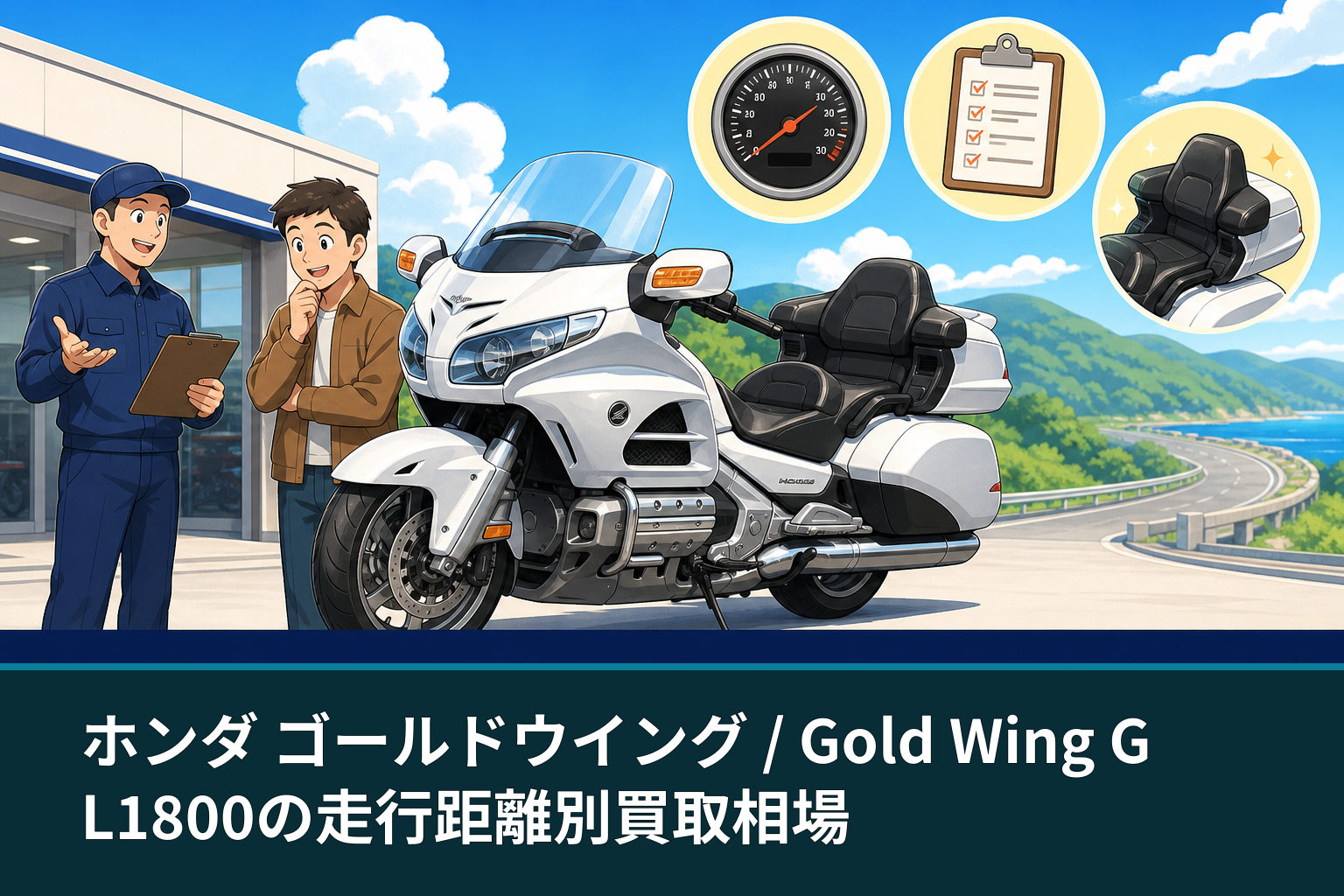 ホンダ ゴールドウイング / Gold Wing GL1800の走行距離別買取相場
