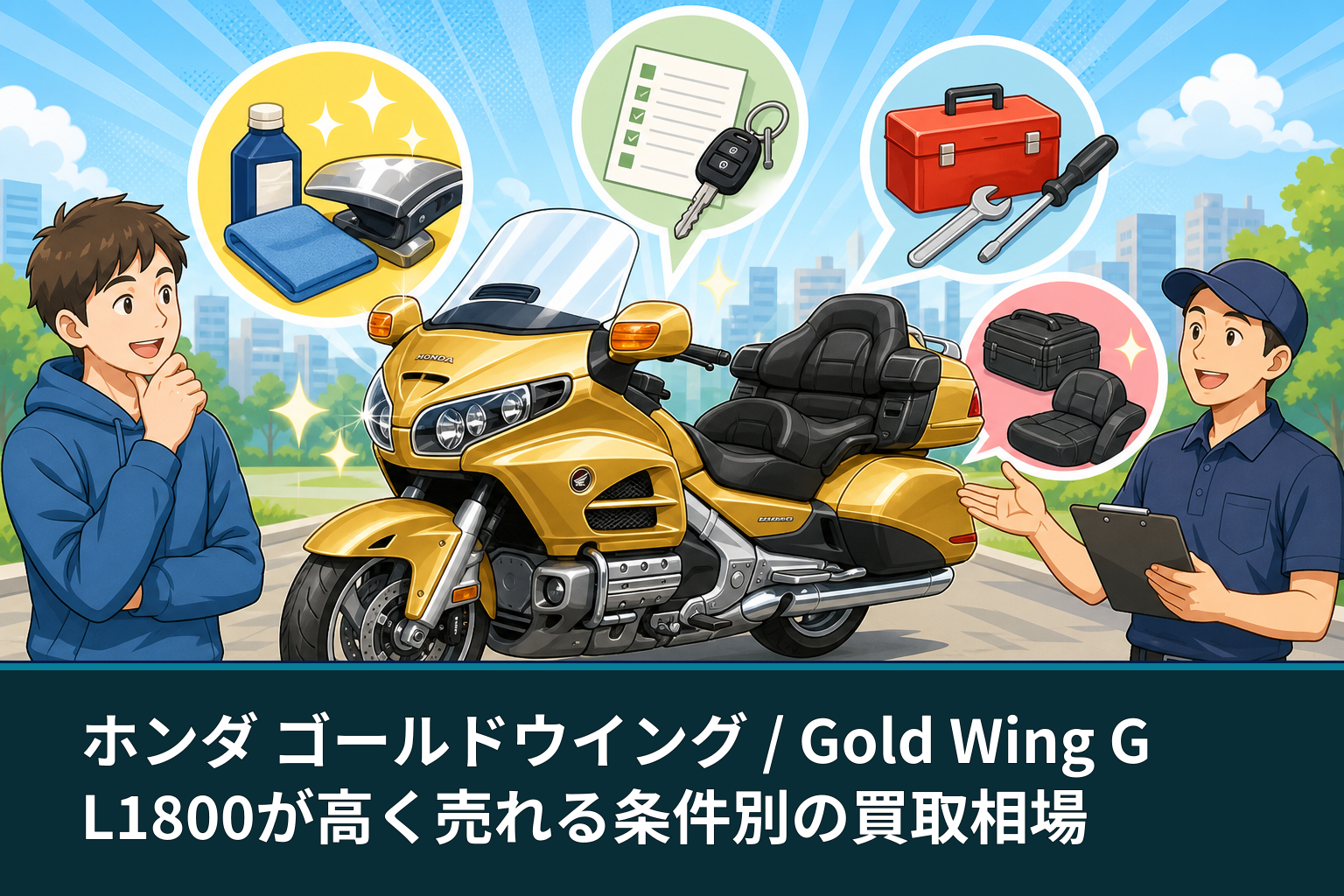 ホンダ ゴールドウイング / Gold Wing GL1800が高く売れる条件別の買取相場
