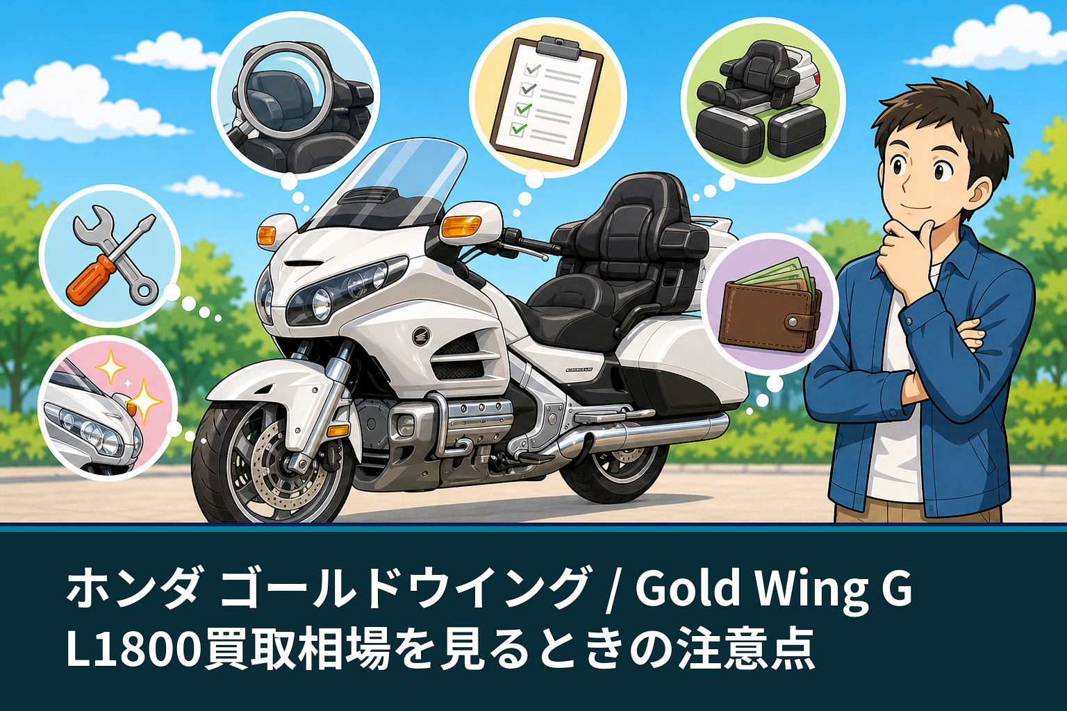 ホンダ ゴールドウイング / Gold Wing GL1800買取相場を見るときの注意点