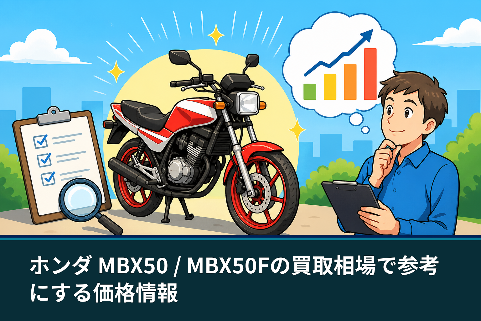 ホンダ MBX50 / MBX50Fの買取相場で参考にする価格情報