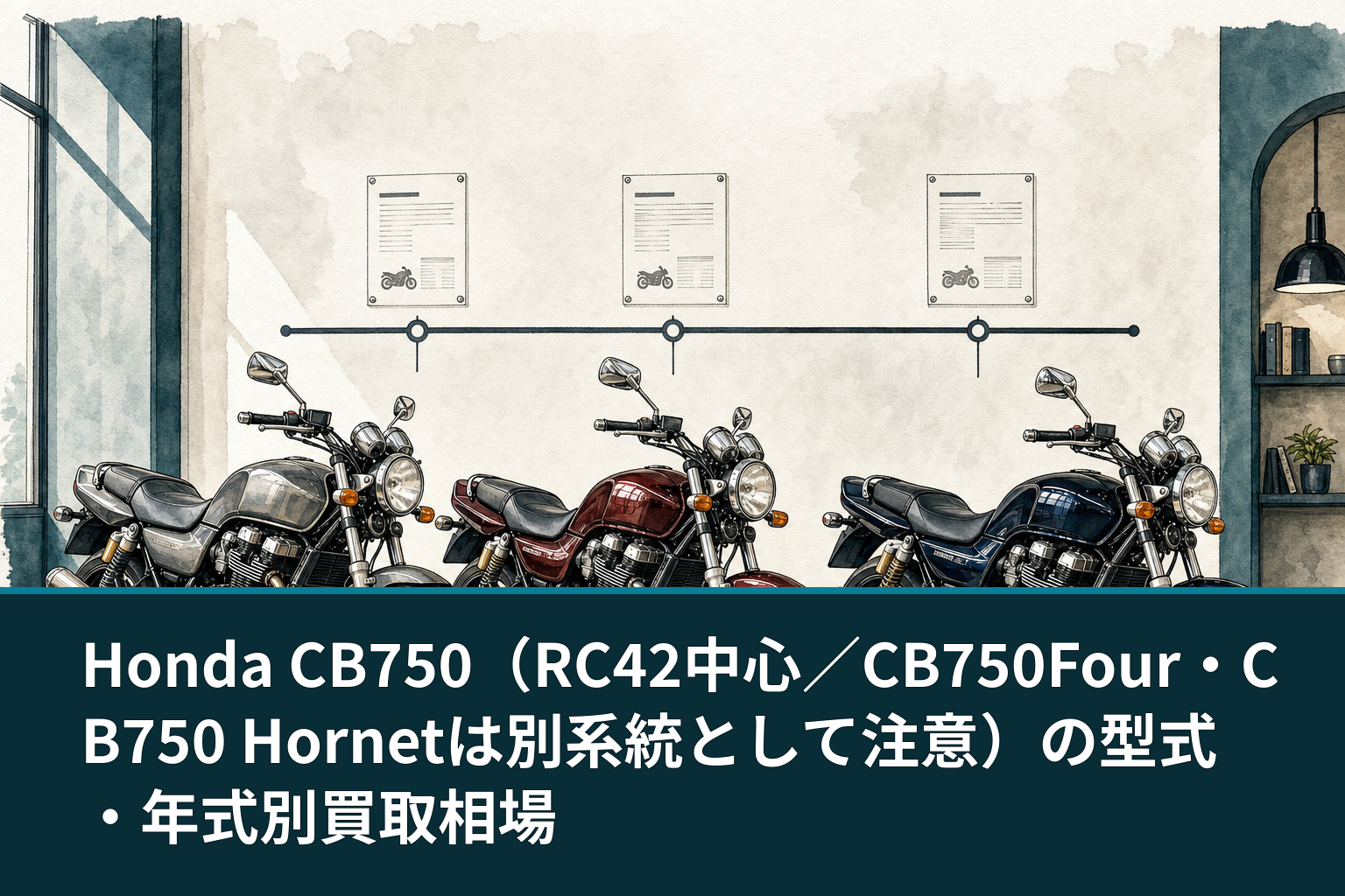 Honda CB750(RC42中心/CB750Four・CB750 Hornetは別系統として注意)の型式・年式別買取相場