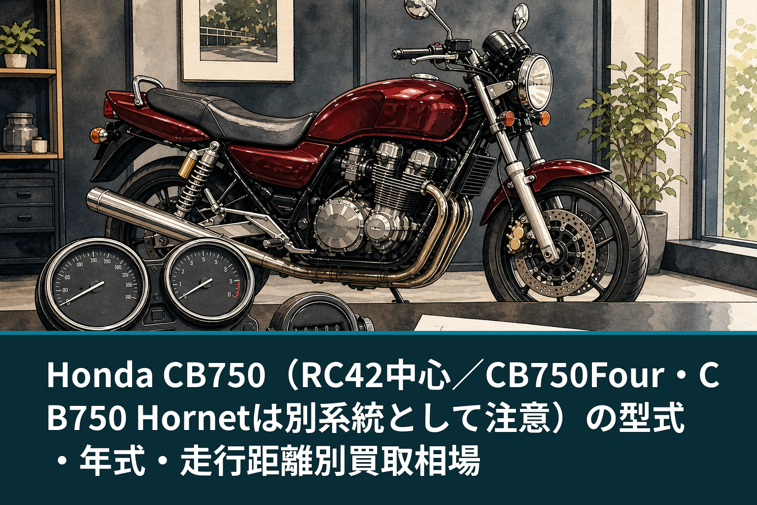 Honda CB750(RC42中心/CB750Four・CB750 Hornetは別系統として注意)の型式・年式・走行距離別買取相場