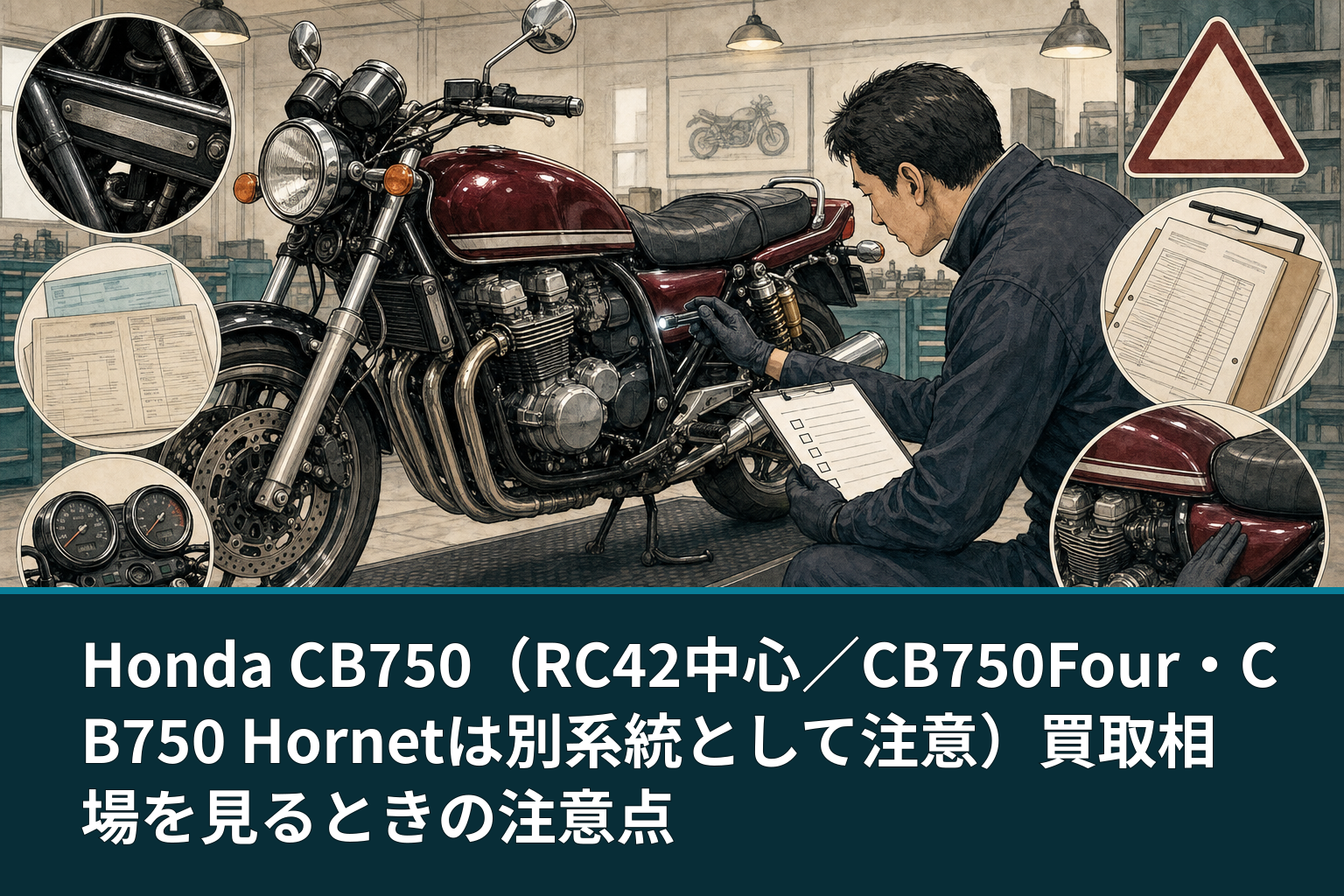 Honda CB750(RC42中心/CB750Four・CB750 Hornetは別系統として注意)買取相場を見るときの注意点