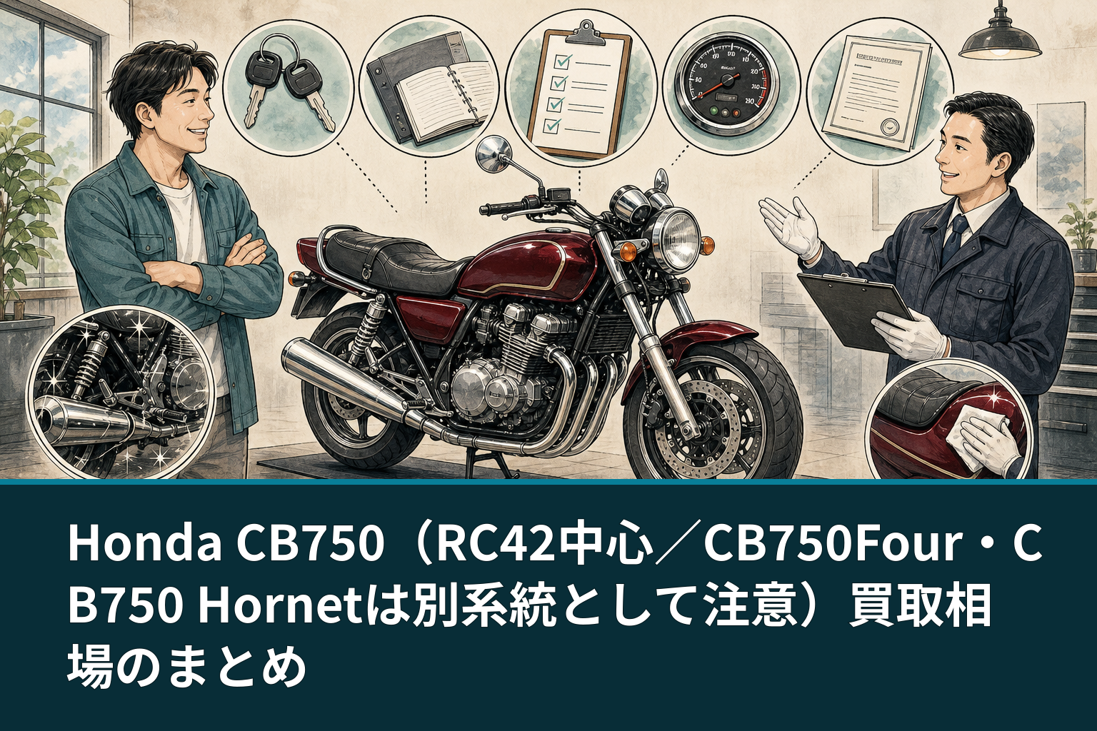 Honda CB750(RC42中心/CB750Four・CB750 Hornetは別系統として注意)買取相場のまとめ