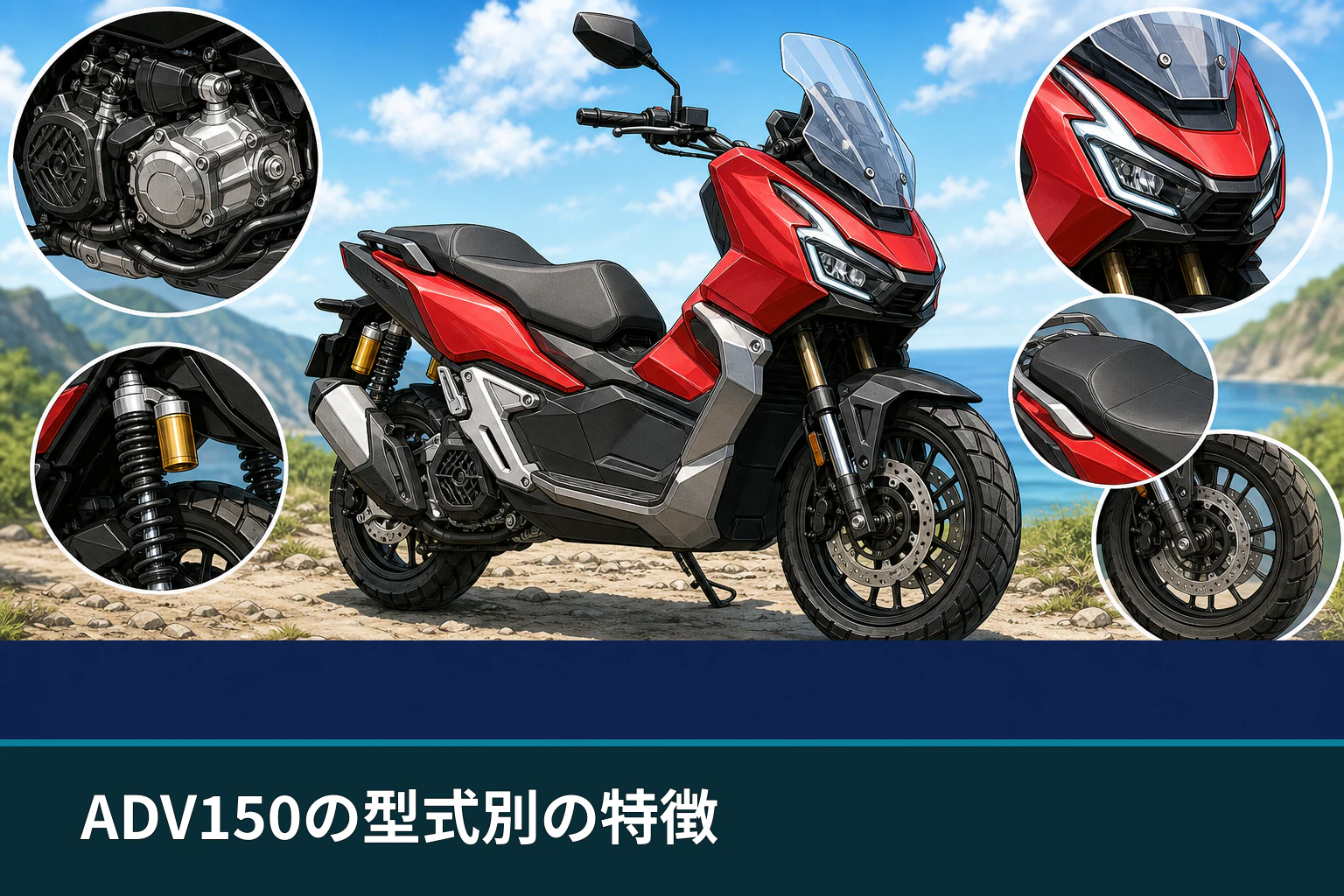 ADV150の型式別の特徴