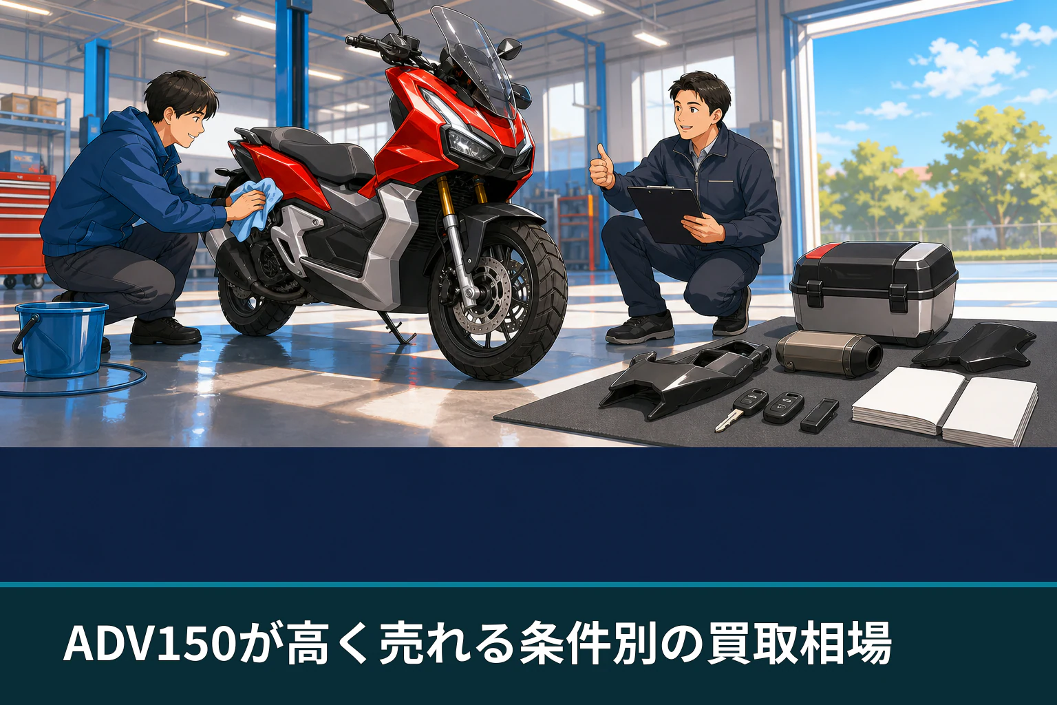 ADV150が高く売れる条件別の買取相場