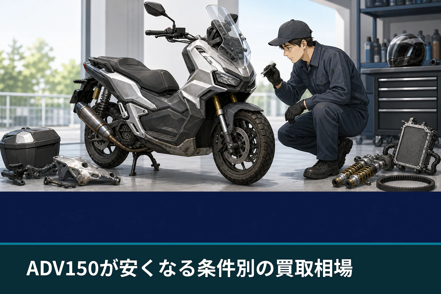 ADV150が安くなる条件別の買取相場