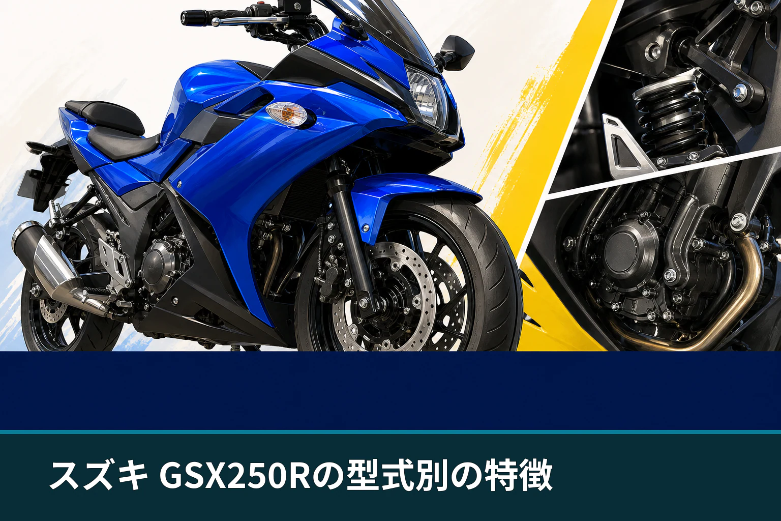 スズキ GSX250Rの型式別の特徴