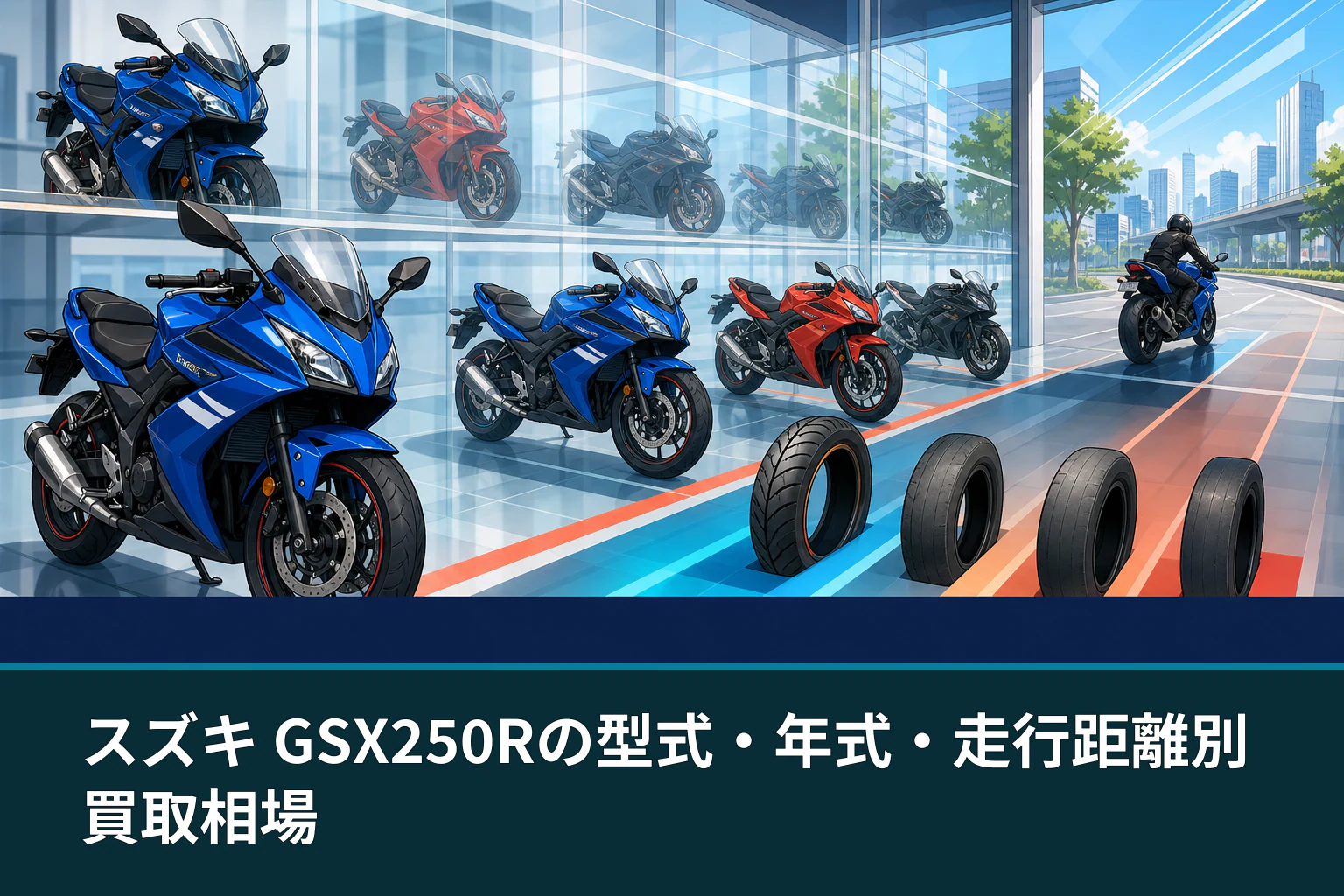 スズキ GSX250Rの型式・年式・走行距離別買取相場