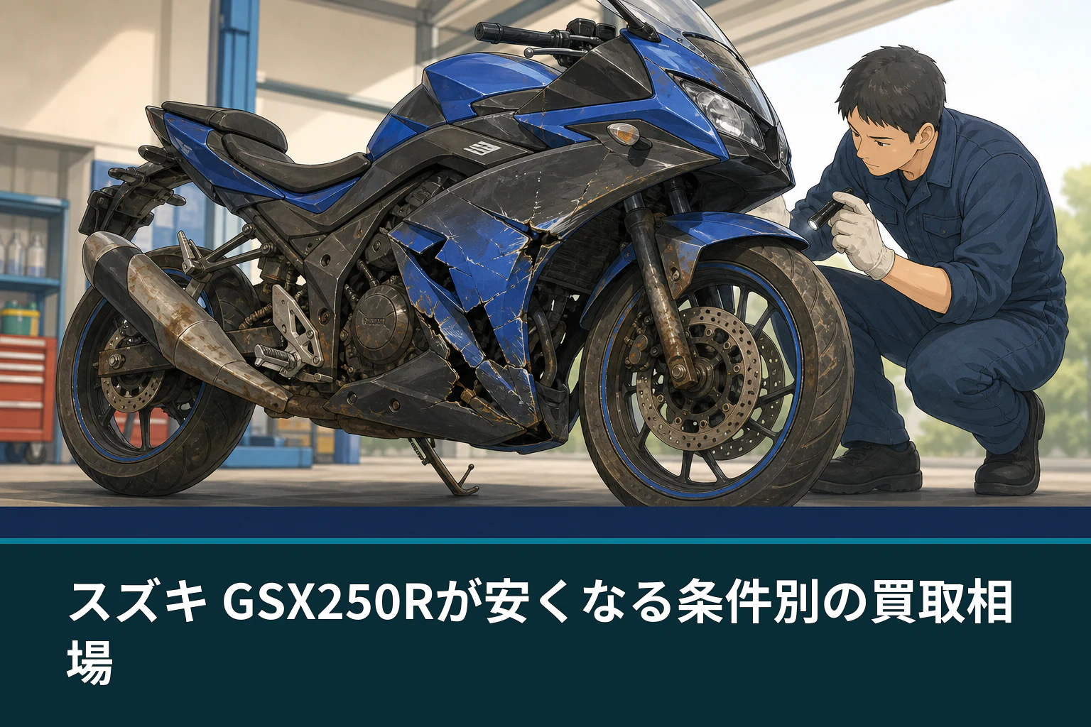 スズキ GSX250Rが安くなる条件別の買取相場