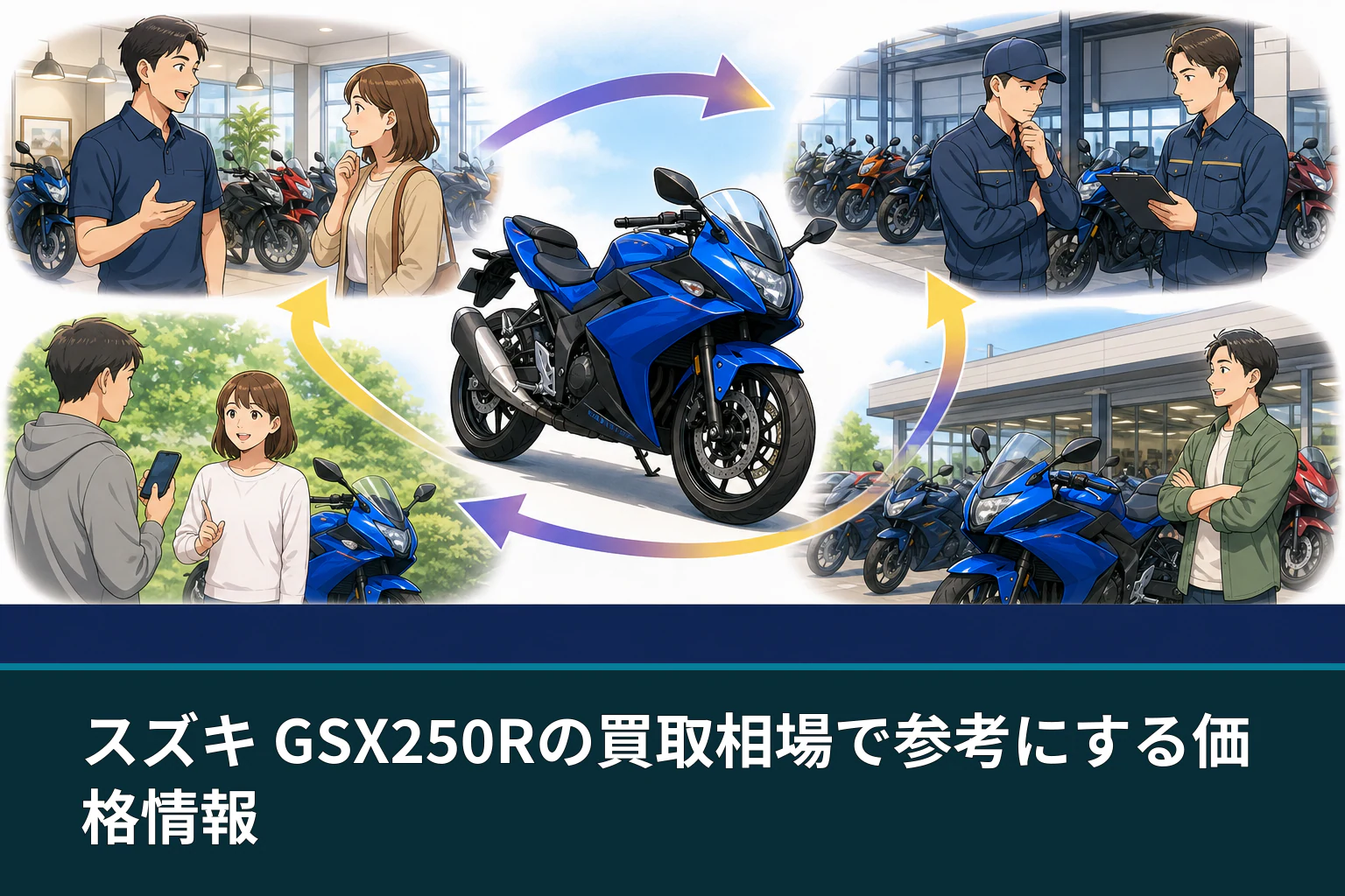 スズキ GSX250Rの買取相場で参考にする価格情報
