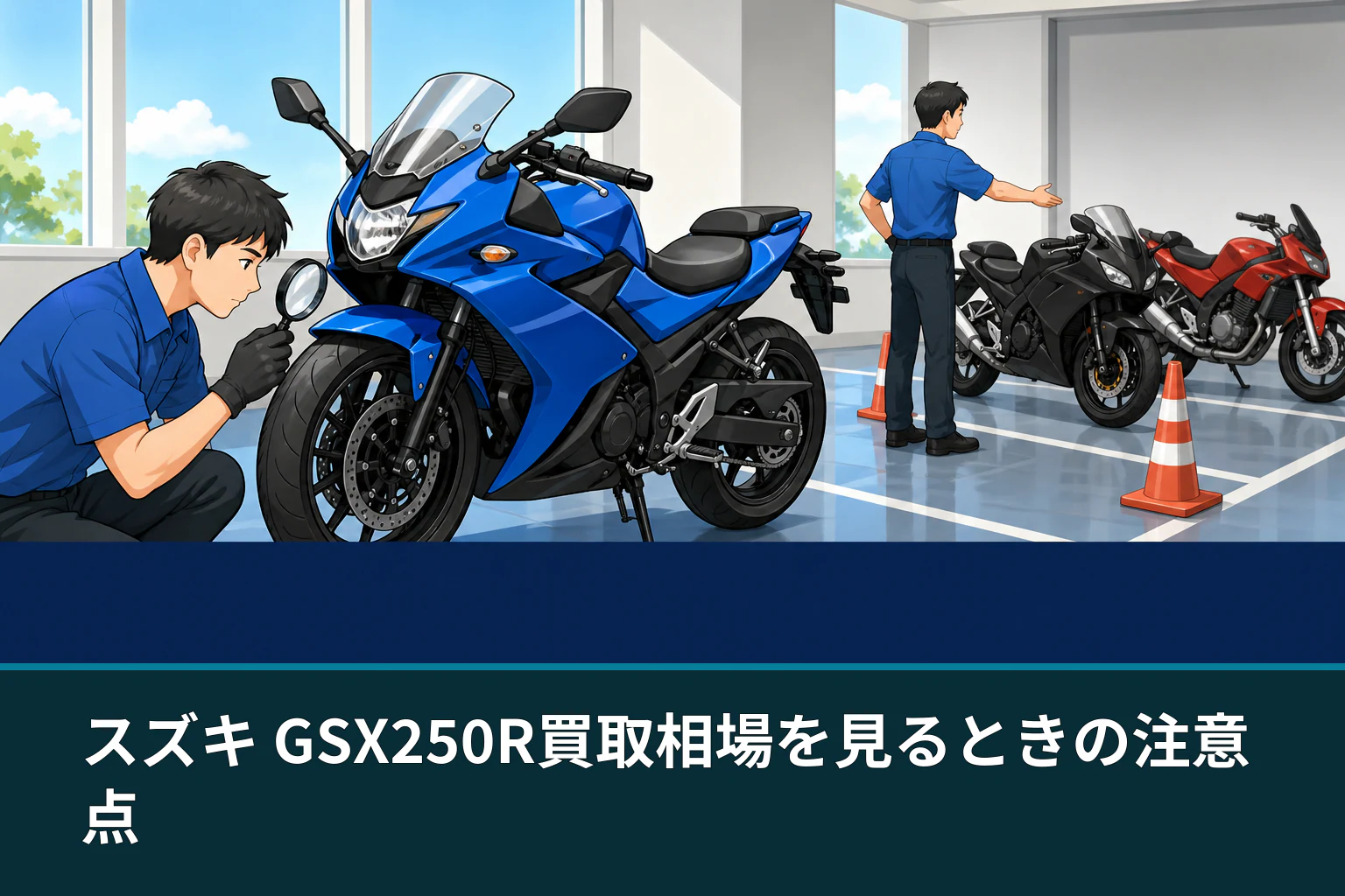 スズキ GSX250R買取相場を見るときの注意点